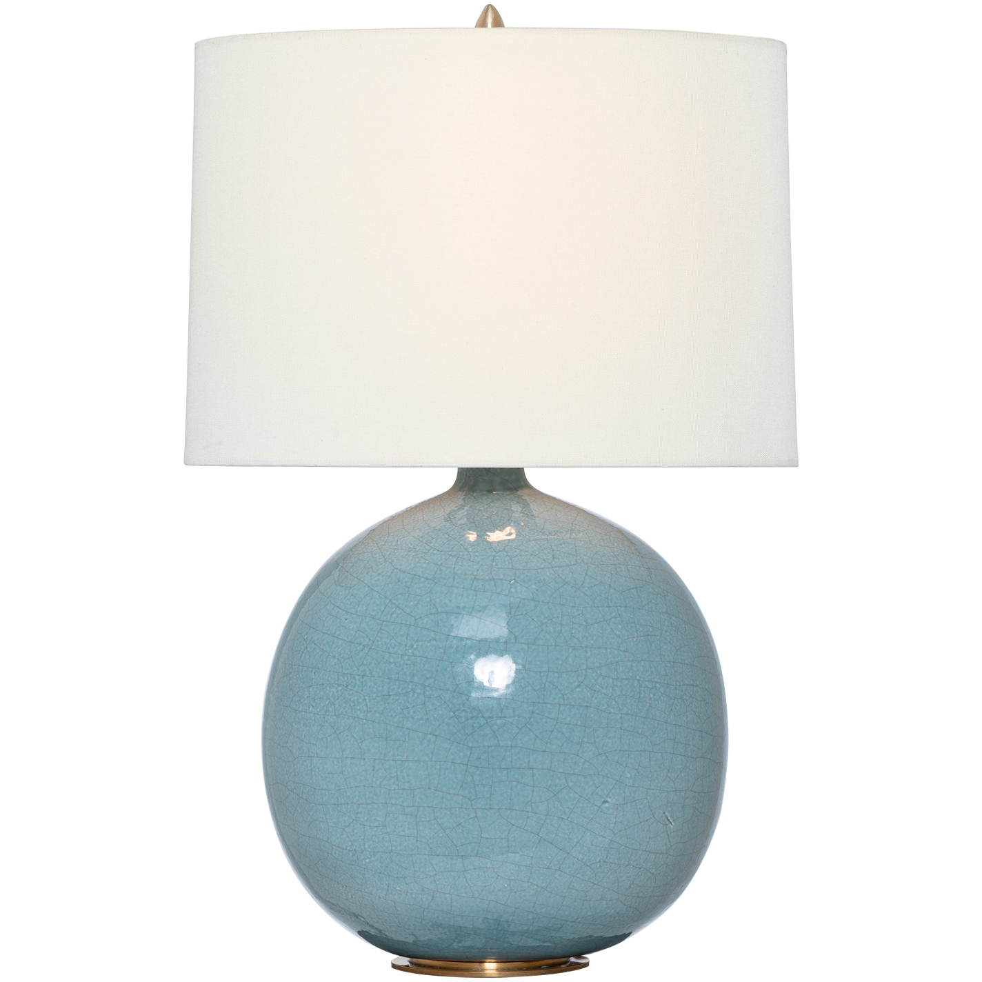 Thomas O'Brien Sao Paulo 21.25 inch 15 watt Crackled Robin Table Lamp Portable Light