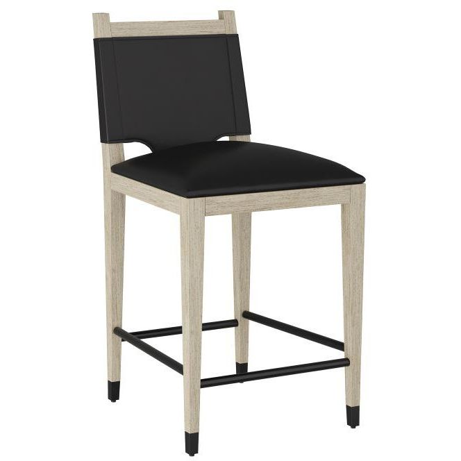 Burdock 36.5 inch Black Counter Stool