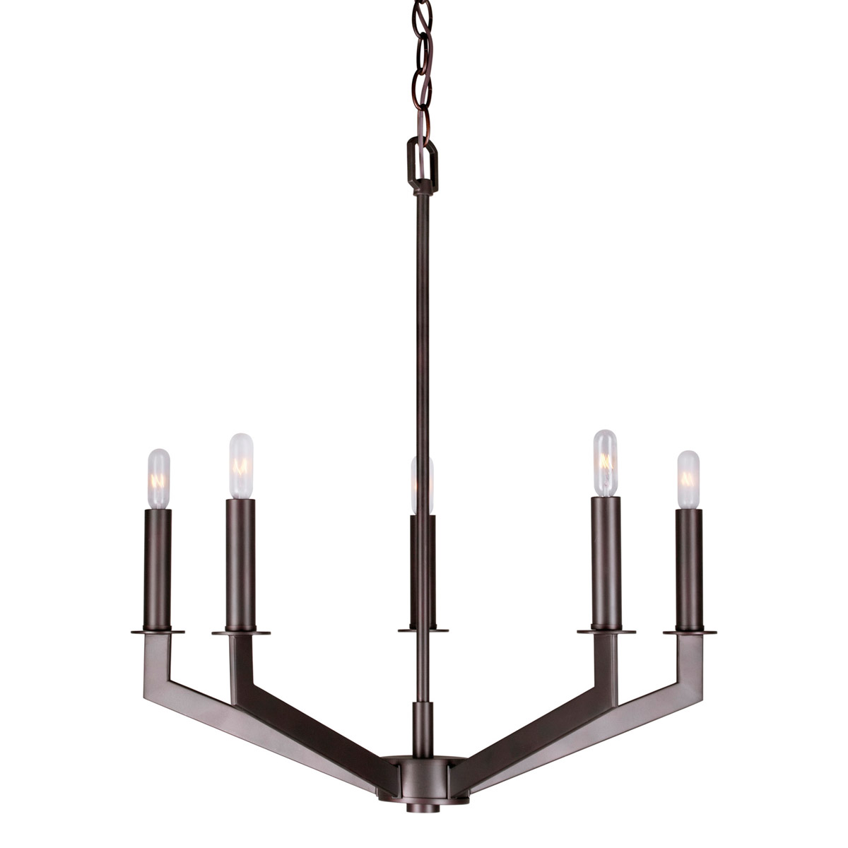 Signature 5 Light 21.25 inch Antique Bronze Chandelier Ceiling Light