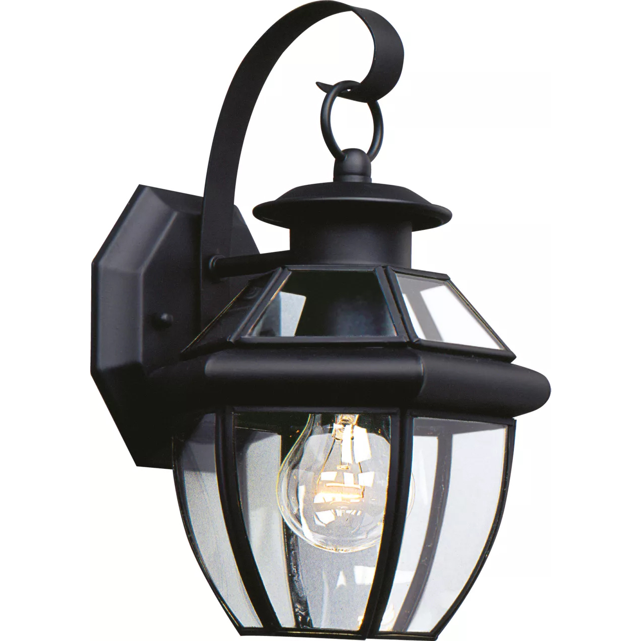 Lancaster 1 Light 12 inch Black Outdoor Wall Lantern, Small