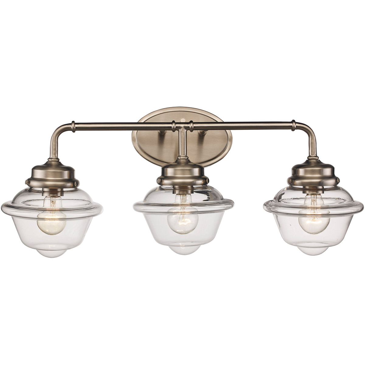 Smith 3 Light 27 inch Brushed Nickel Vanity Bar Wall Light