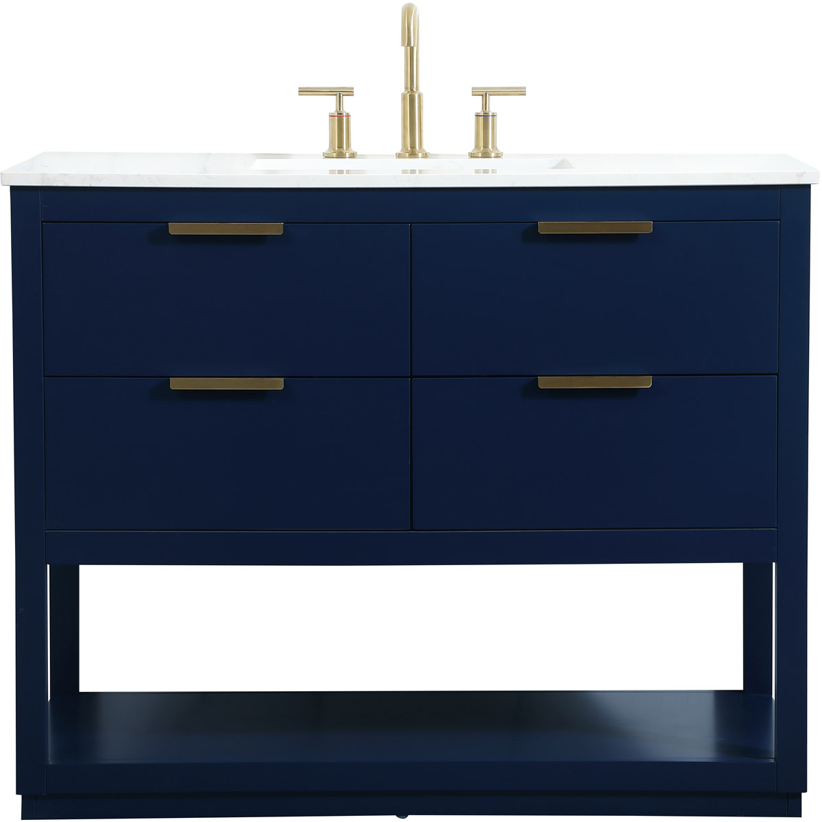 Larkin 42 X 22 X 34 inch Blue Vanity Sink Set