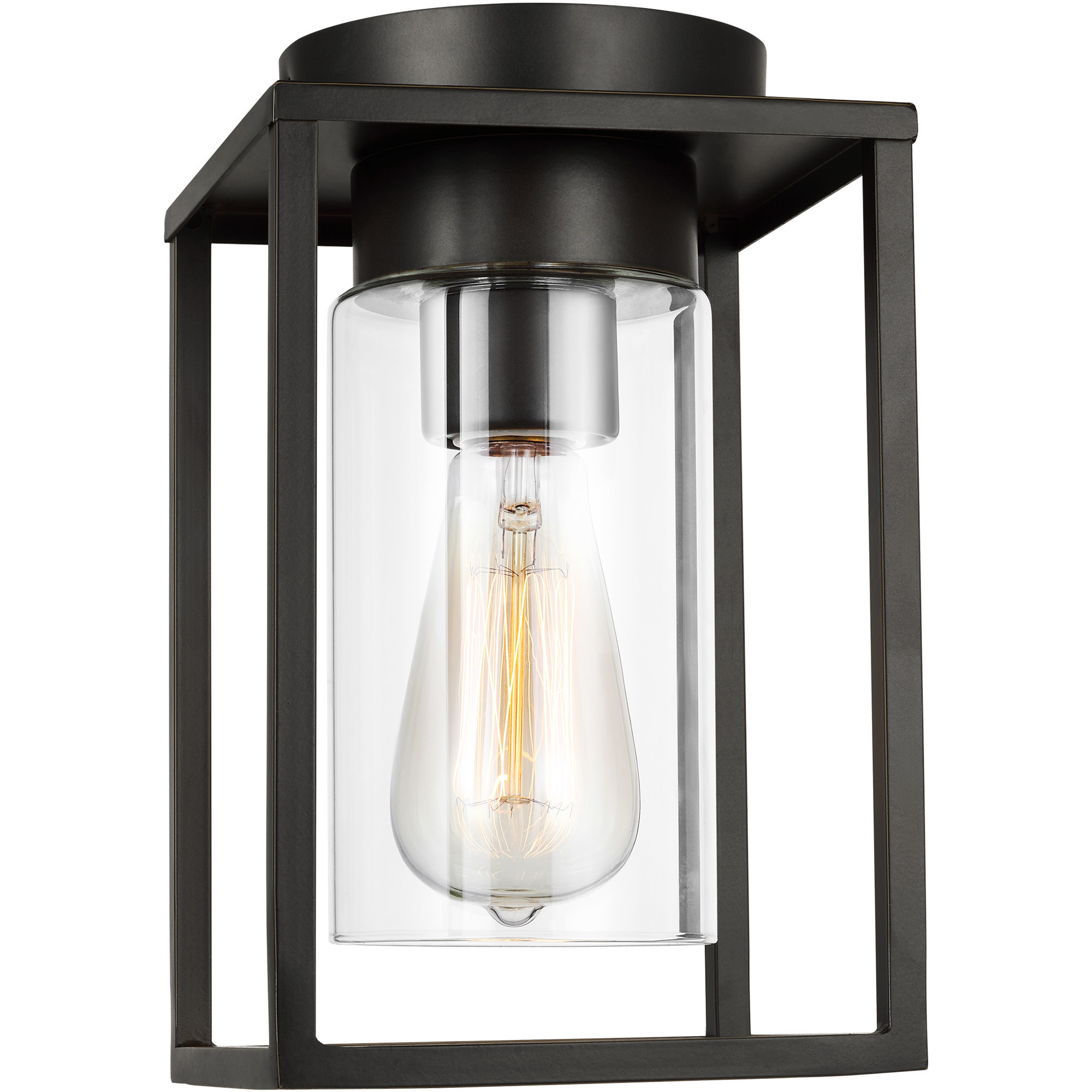 Vado 1 Light 6.38 inch Antique Bronze Outdoor Flush Mount