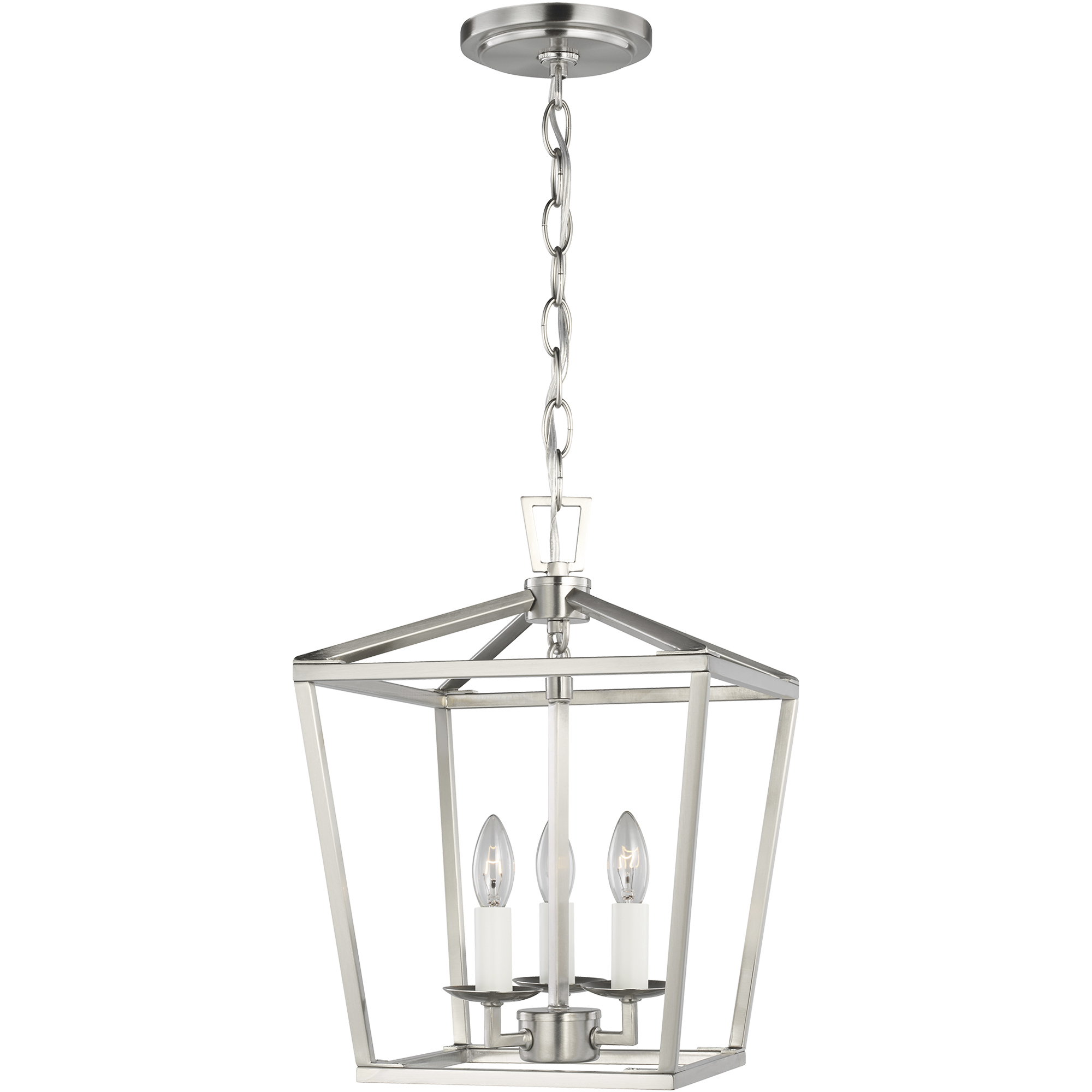C&M by Chapman & Myers Dianna LED 9.75 inch Brushed Nickel Pendant Ceiling Light