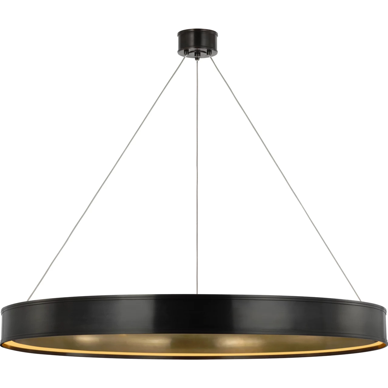 Chapman & Myers Connery LED 50 inch Bronze Ring Chandelier Ceiling Light