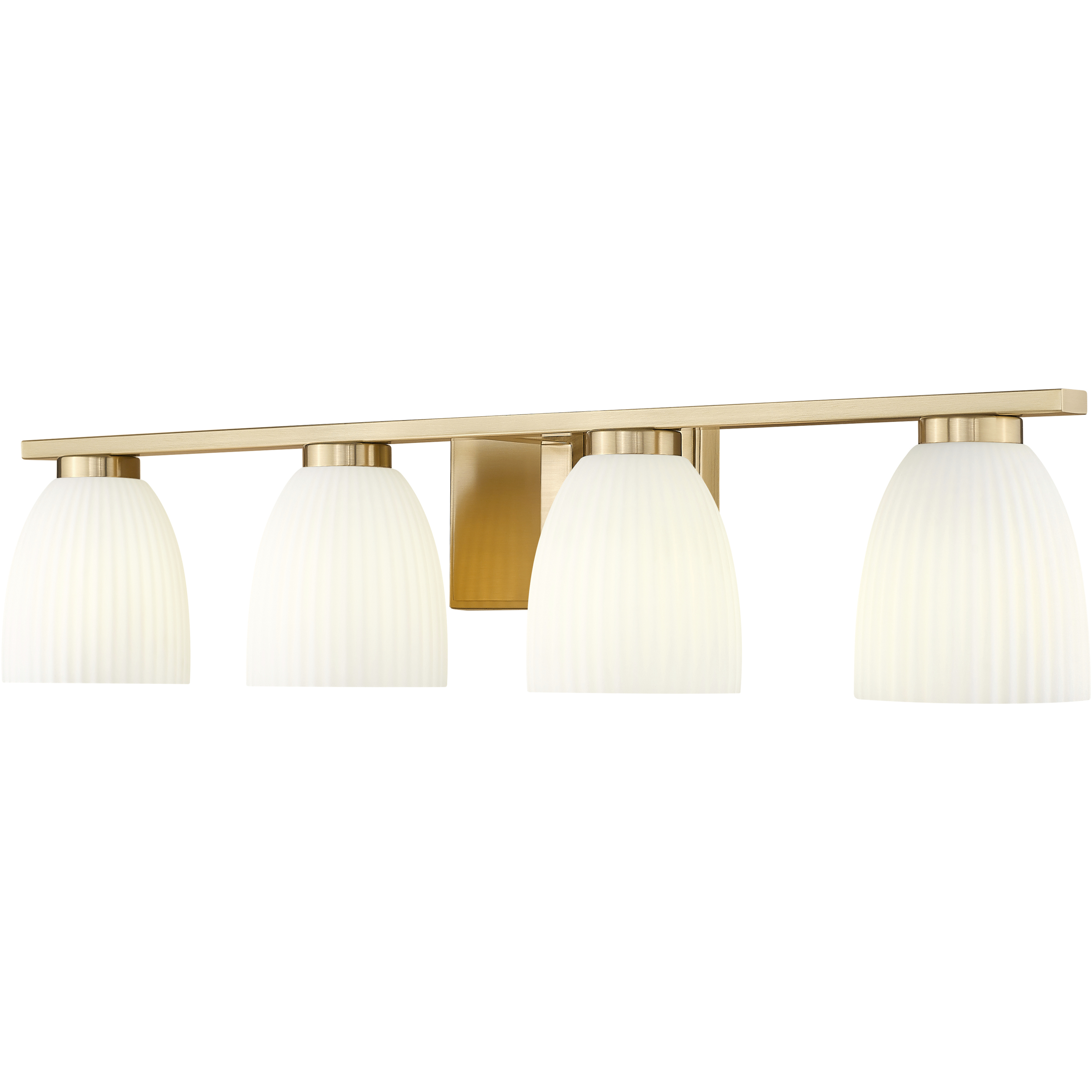 Naya 4 Light 32 inch Modern Gold Bath Vanity Light Wall Light