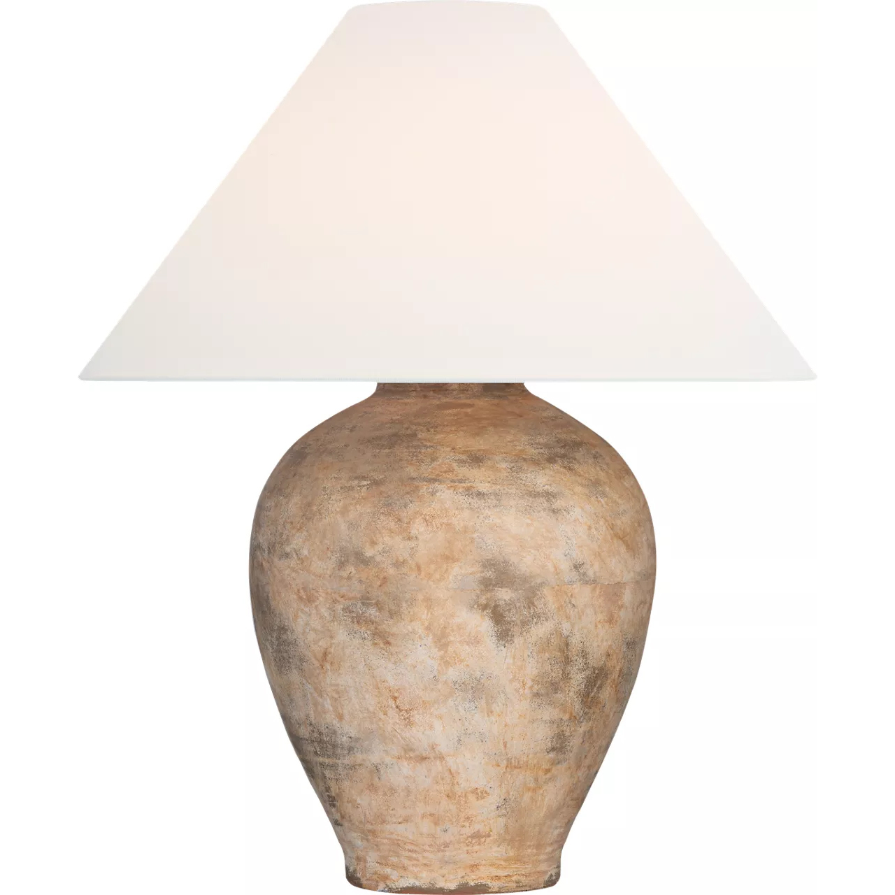 Amber Lewis Fischer 36 inch 15 watt Rustic Terracotta Table Lamp Portable Light