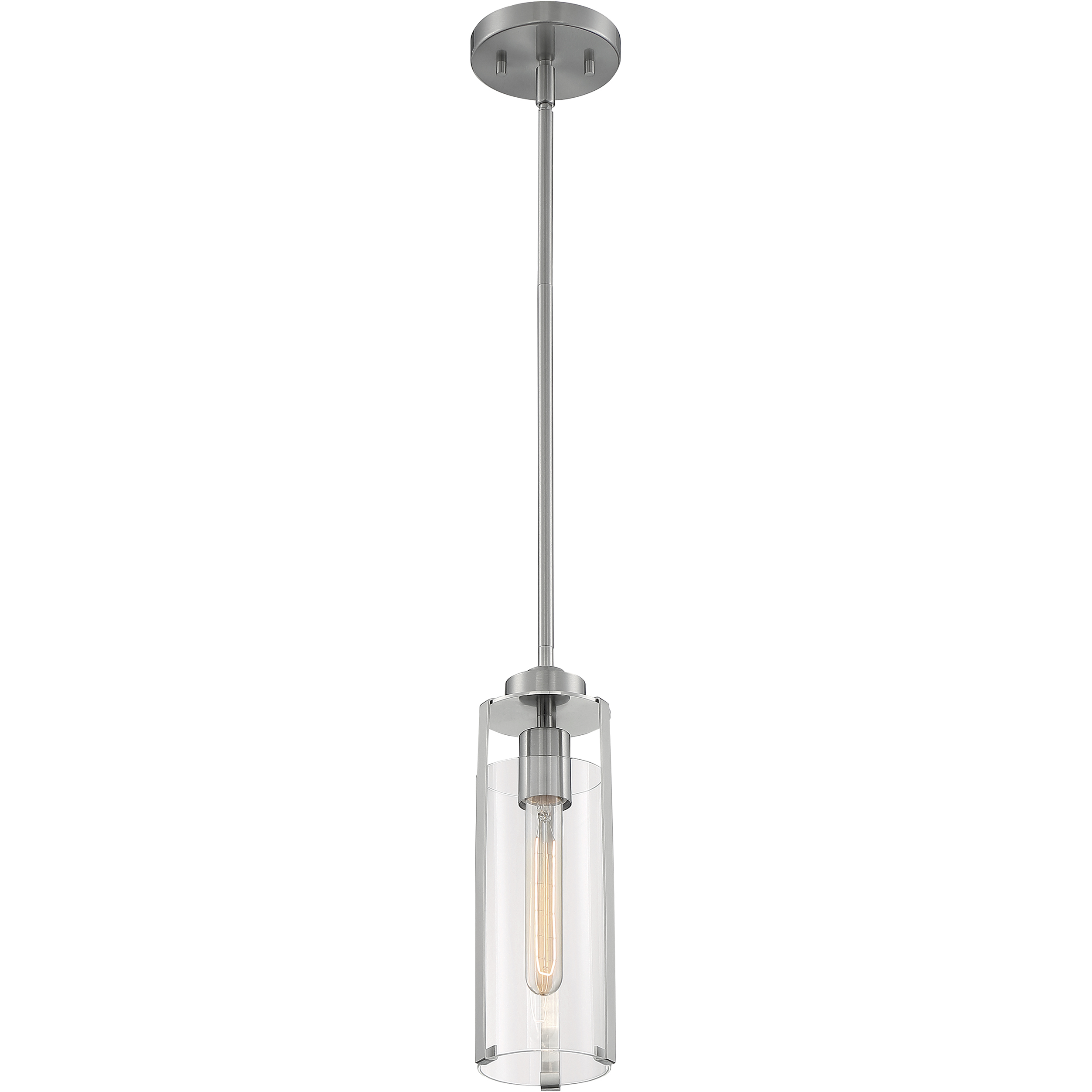 Marina 1 Light 4.75 inch Brushed Nickel Pendant Ceiling Light