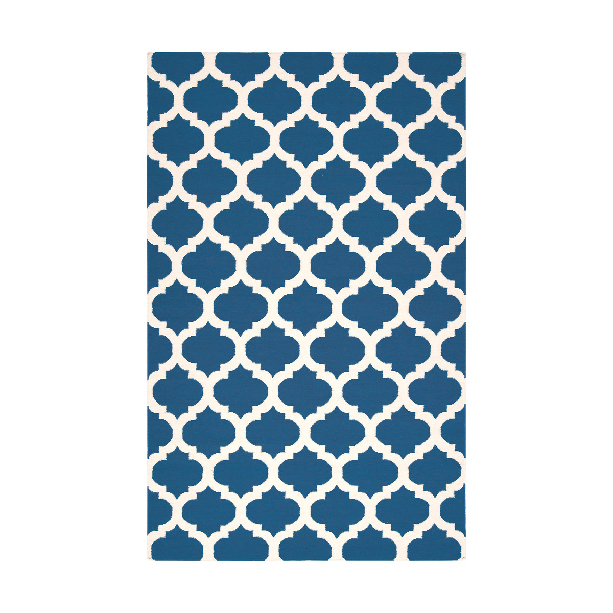 Frontier 96 X 60 inch Blue and Neutral Area Rug, Wool