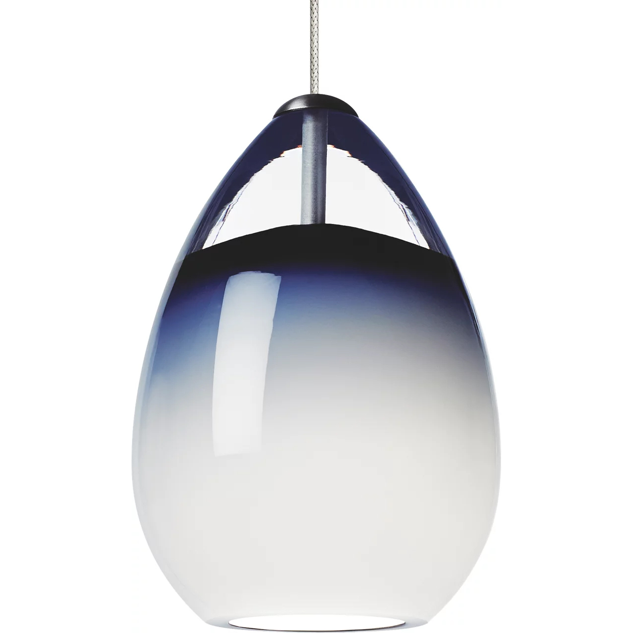 Sean Lavin Alina 1 Light 12 Antique Bronze Low-Voltage Pendant Ceiling Light in Halogen, FreeJack, Steel Blue Glass