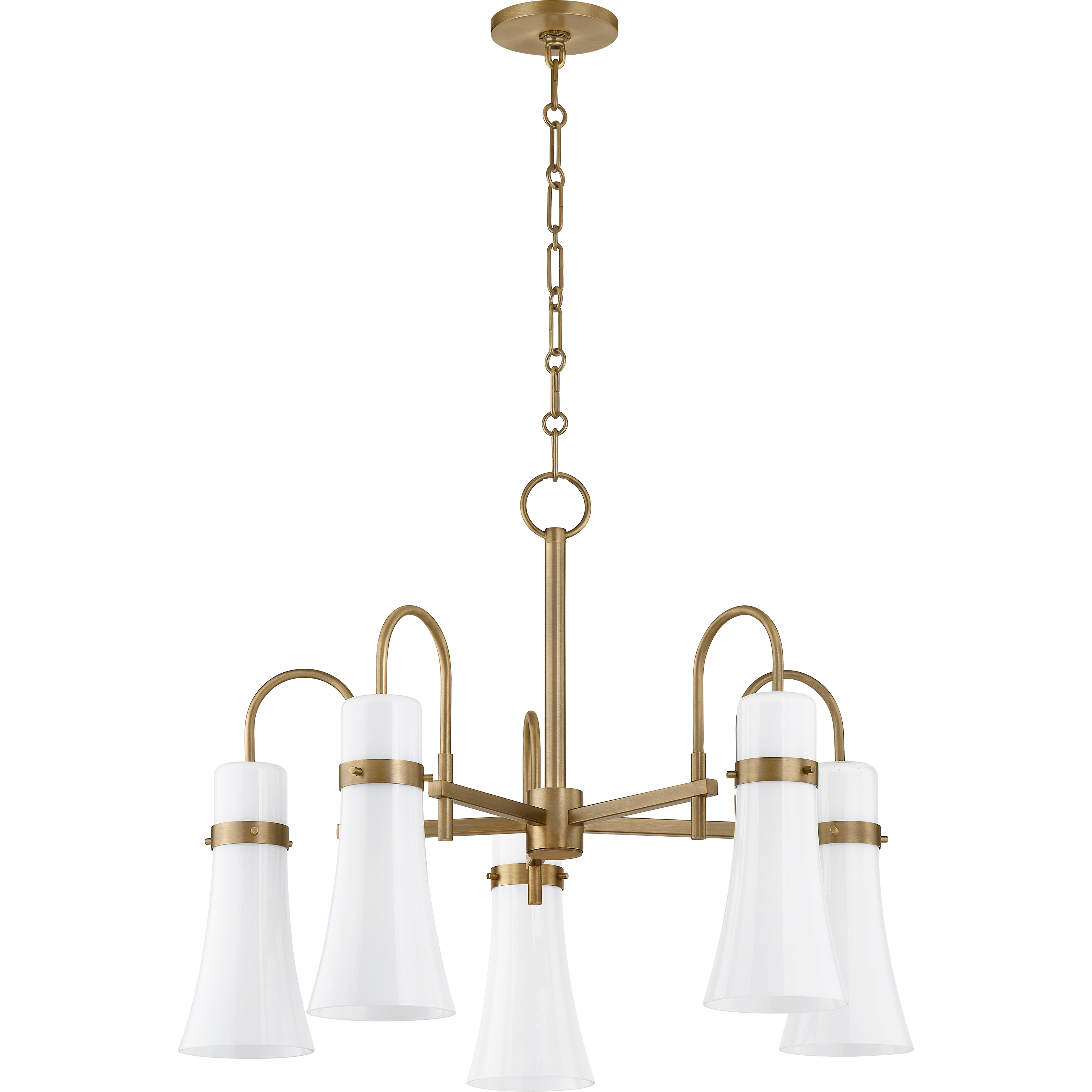 Maple 5 Light 27.25 inch Patina Brass Chandelier Ceiling Light