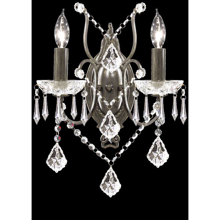 Charleston 2 Light 14 inch Bronze Wall Sconce Wall Light