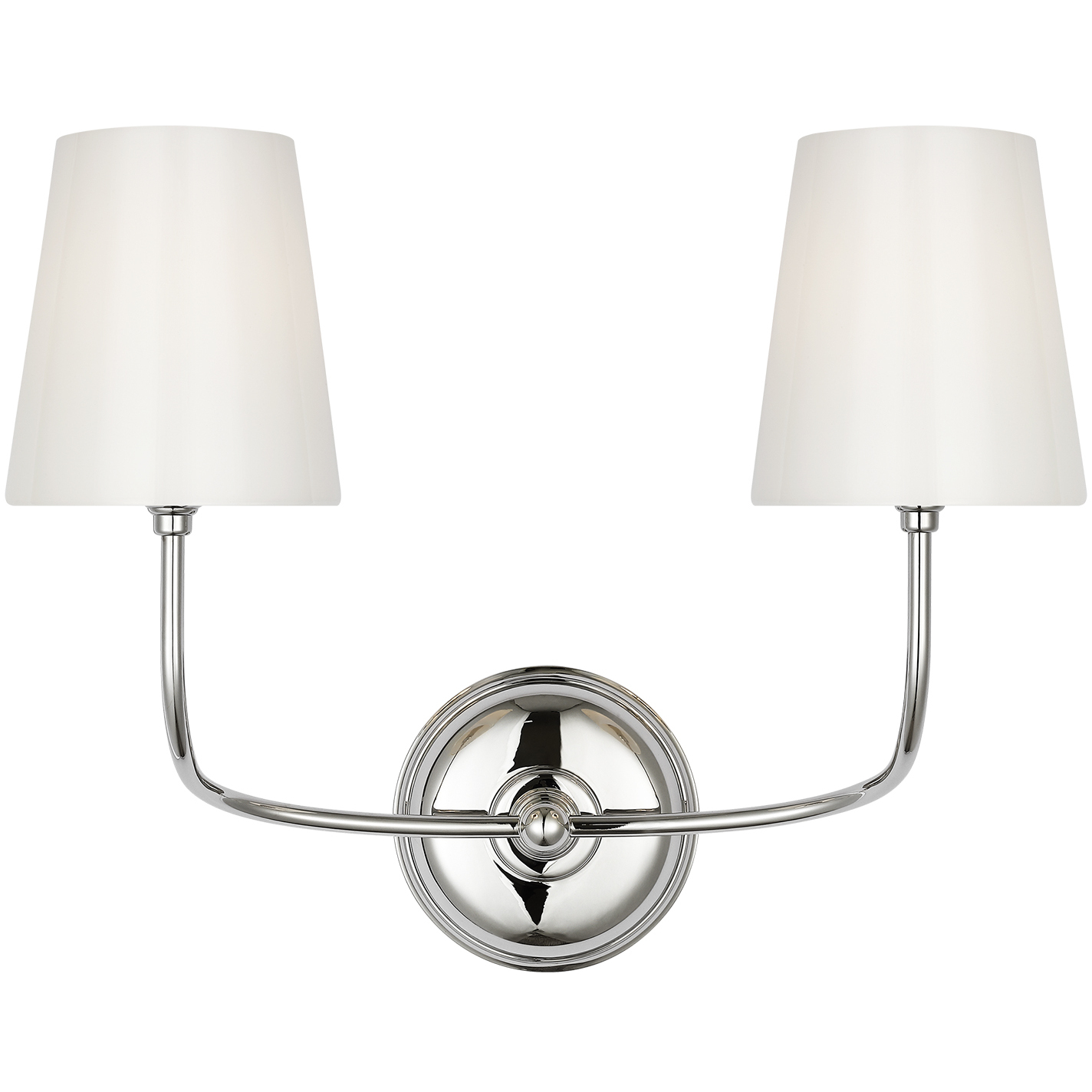 Thomas O'Brien Vendome LED 17.75 inch Polished Nickel Double Sconce Wall Light