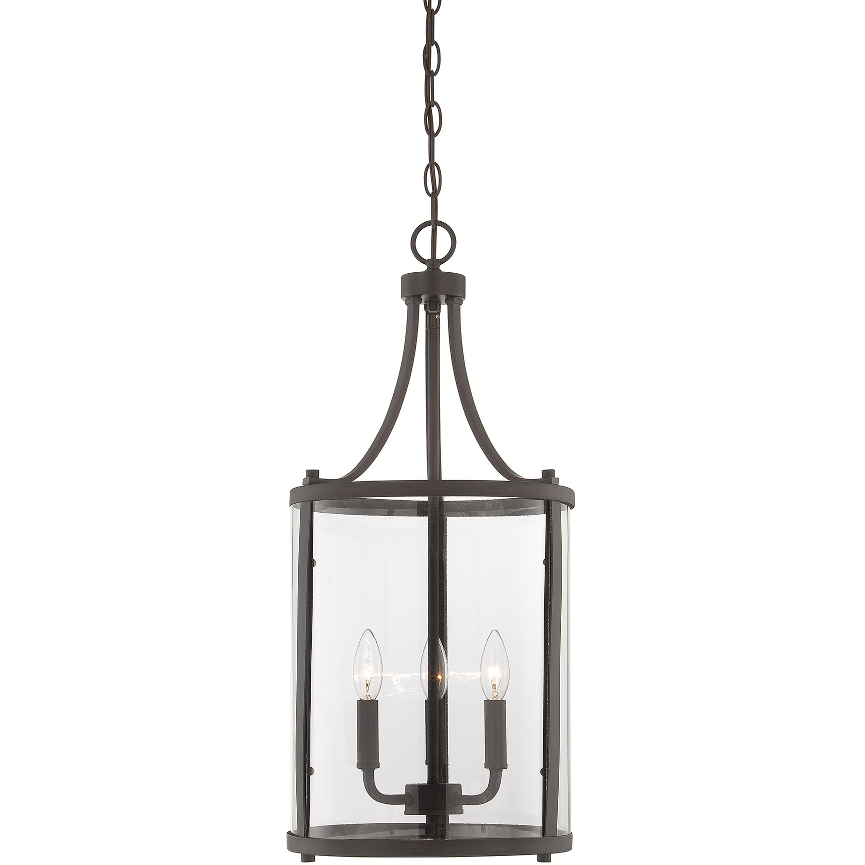 Penrose 3 Light 12 inch English Bronze Pendant Ceiling Light, Essentials