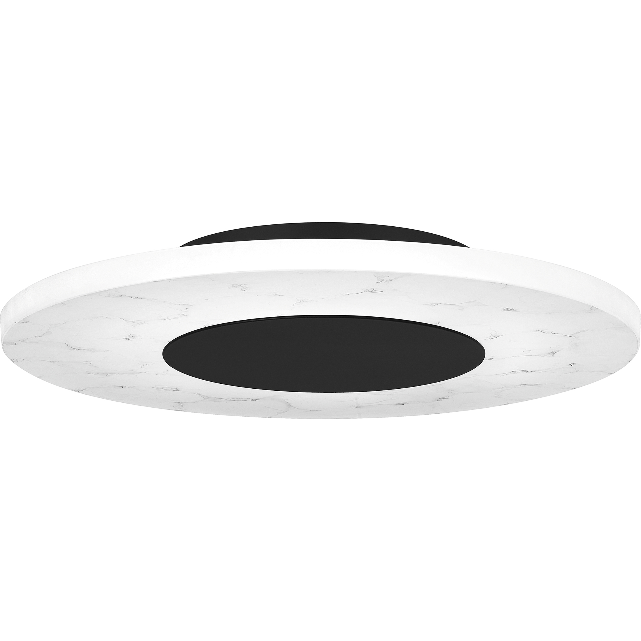 Rockwell LED 14 inch Matte Black Flush Mount Ceiling Light, Medium