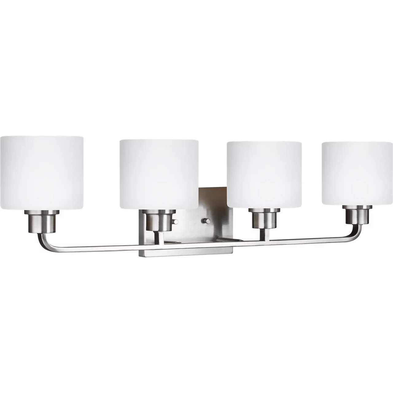 Canfield 4 Light 31.88 inch Brushed Nickel Wall Bath Fixture Wall Light