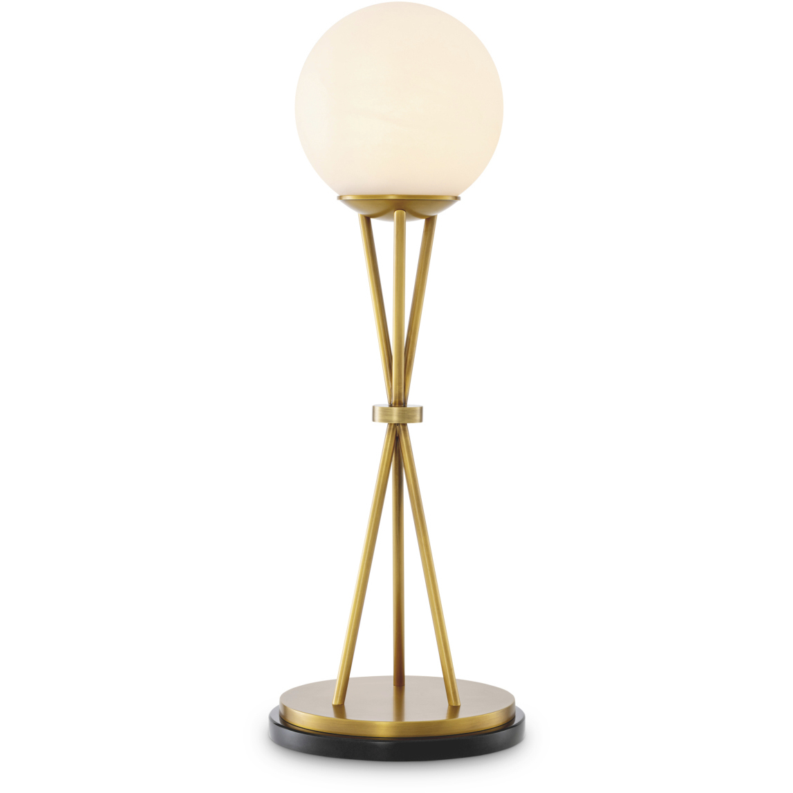 Izzy 27.56 inch 5 watt Antique Brass and Alabaster Table Lamp Portable Light
