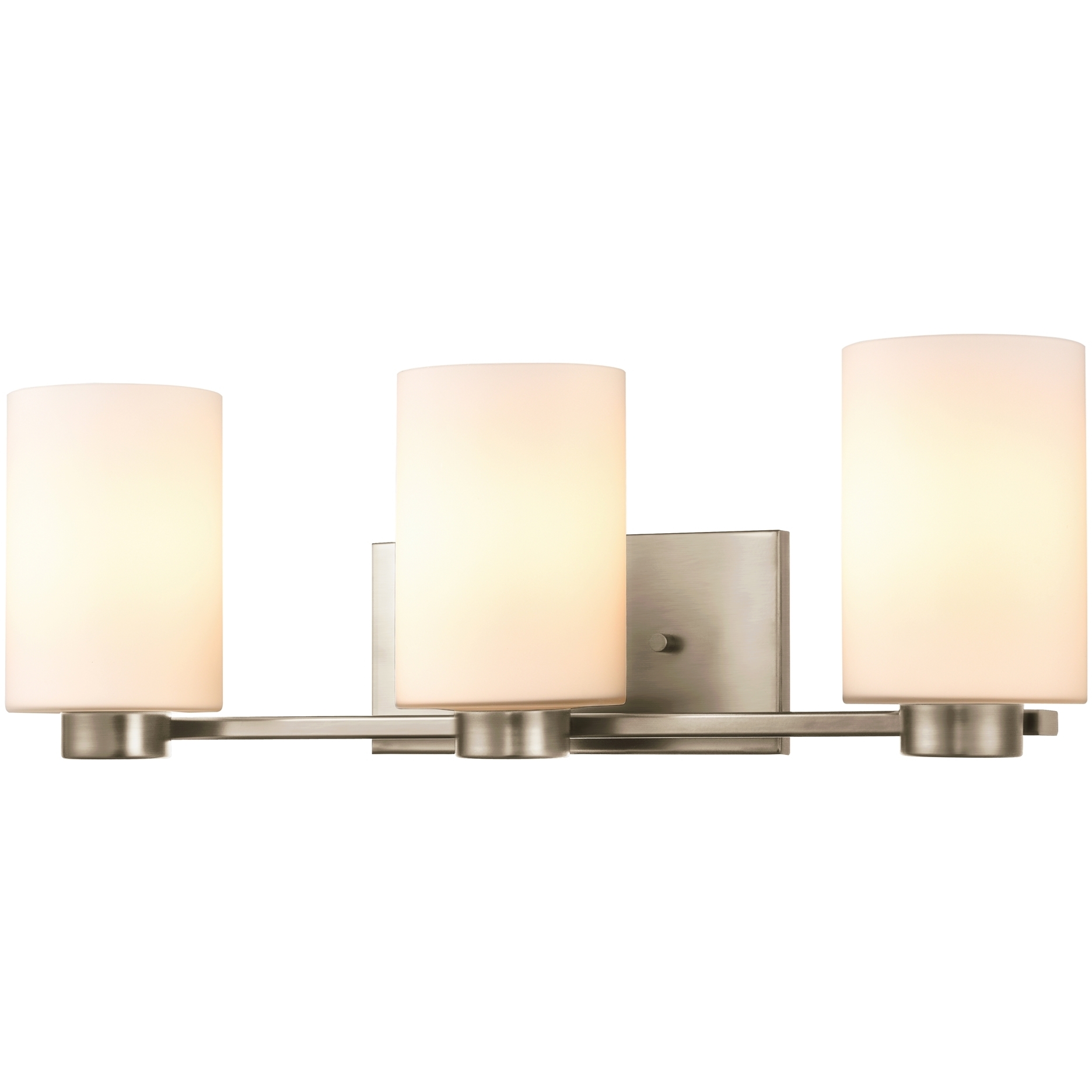 Manitou 3 Light 23.5 inch Buffed Nickel Bath Vanity Wall Light