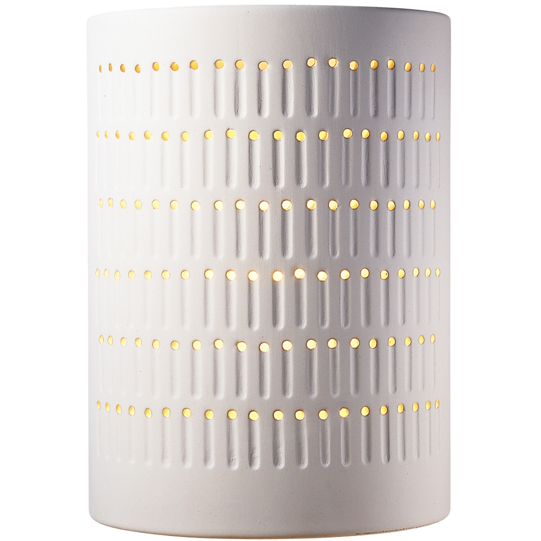Ambiance Cactus Cylinder Wall Sconce Wall Light in Bisque, Incandescent, Large