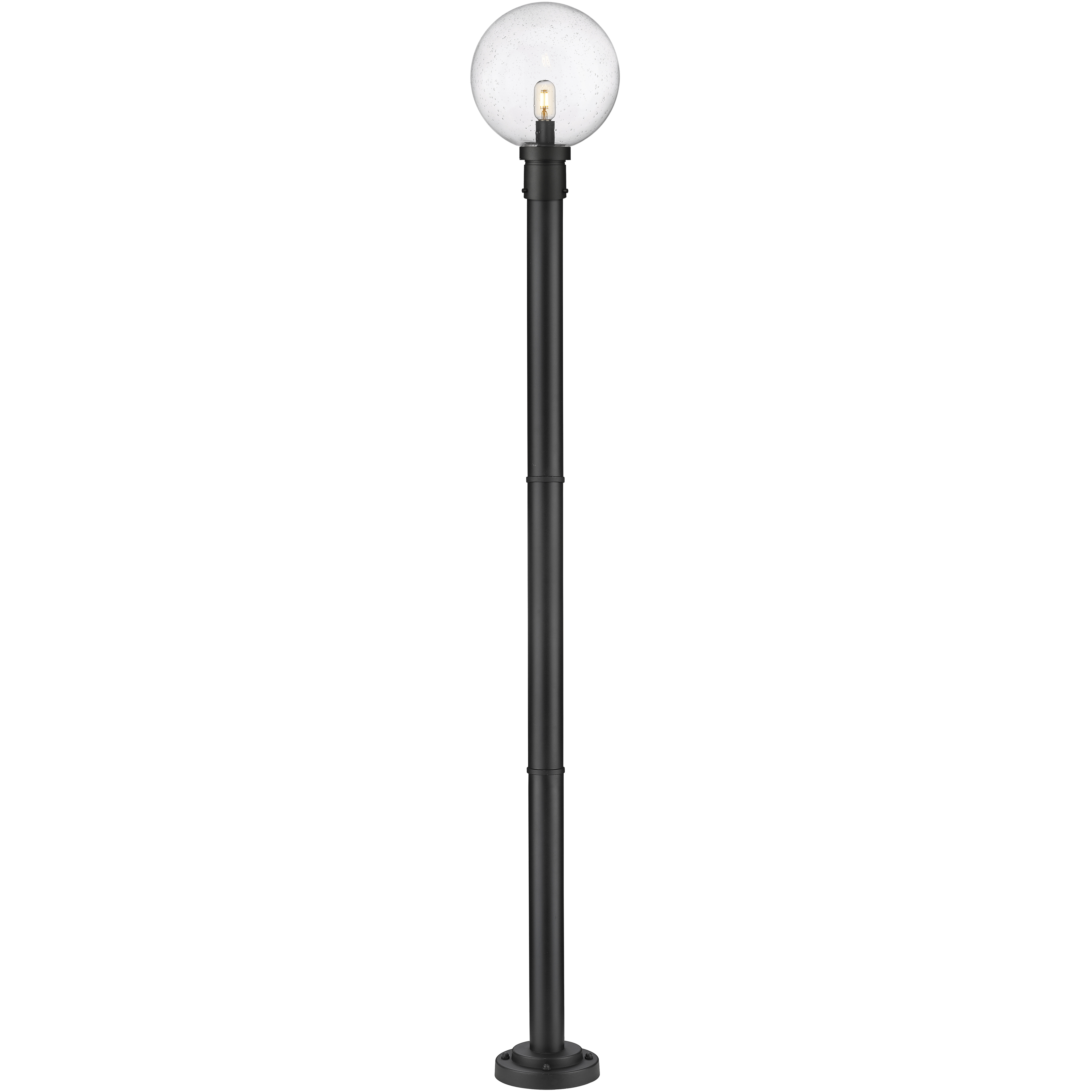 Laurent 1 Light 89.5 inch Black Outdoor Post Mounted Fixture