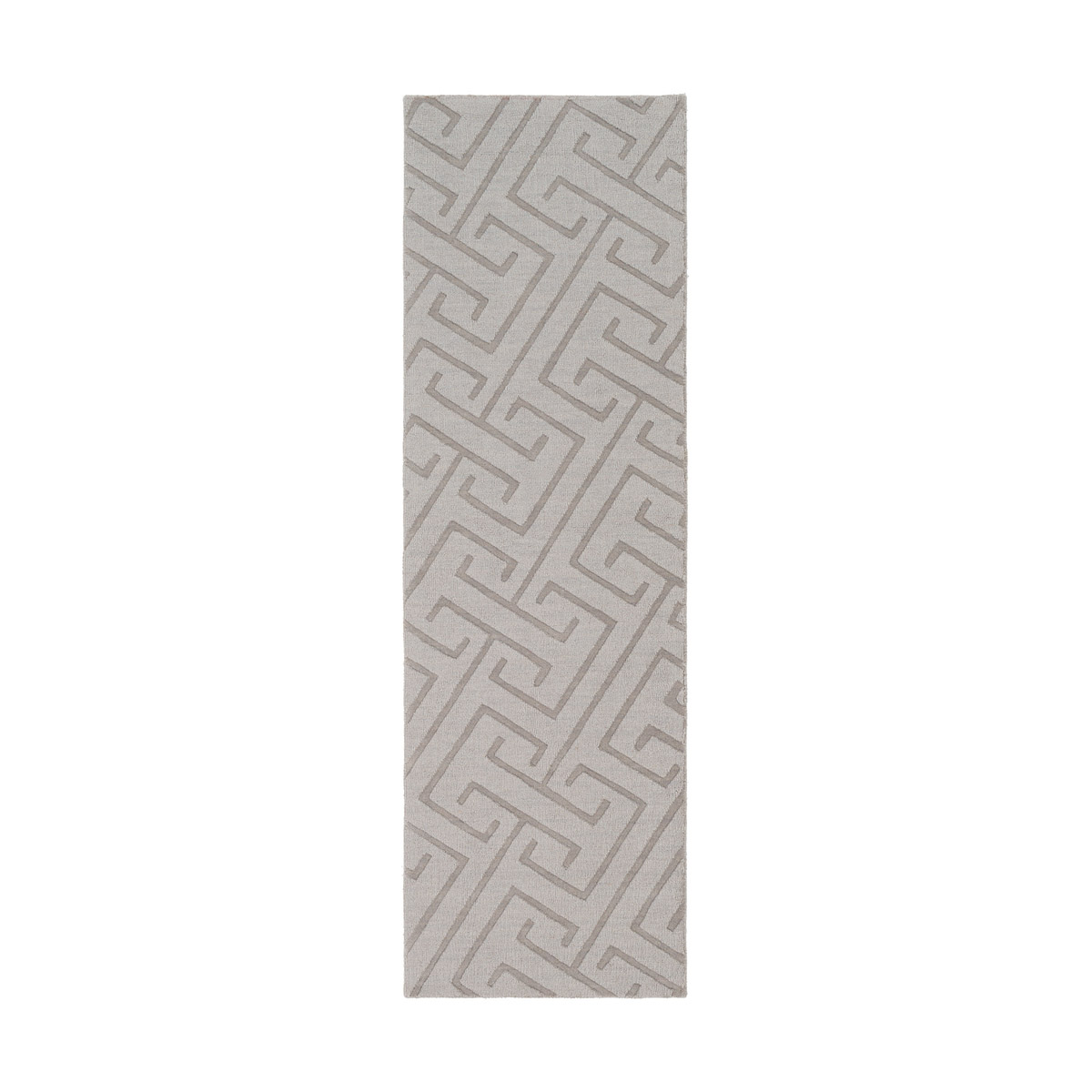 Mystique 36 X 24 inch Light Gray Rugs, Rectangle