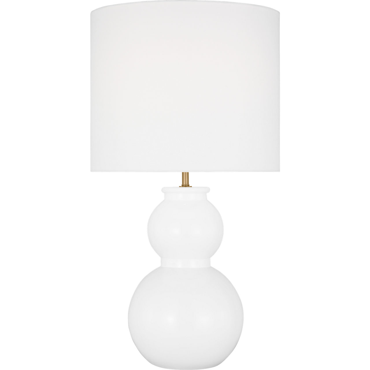 Drew & Jonathan Buckley 27.38 inch 9 watt Gloss White Table Lamp Portable Light