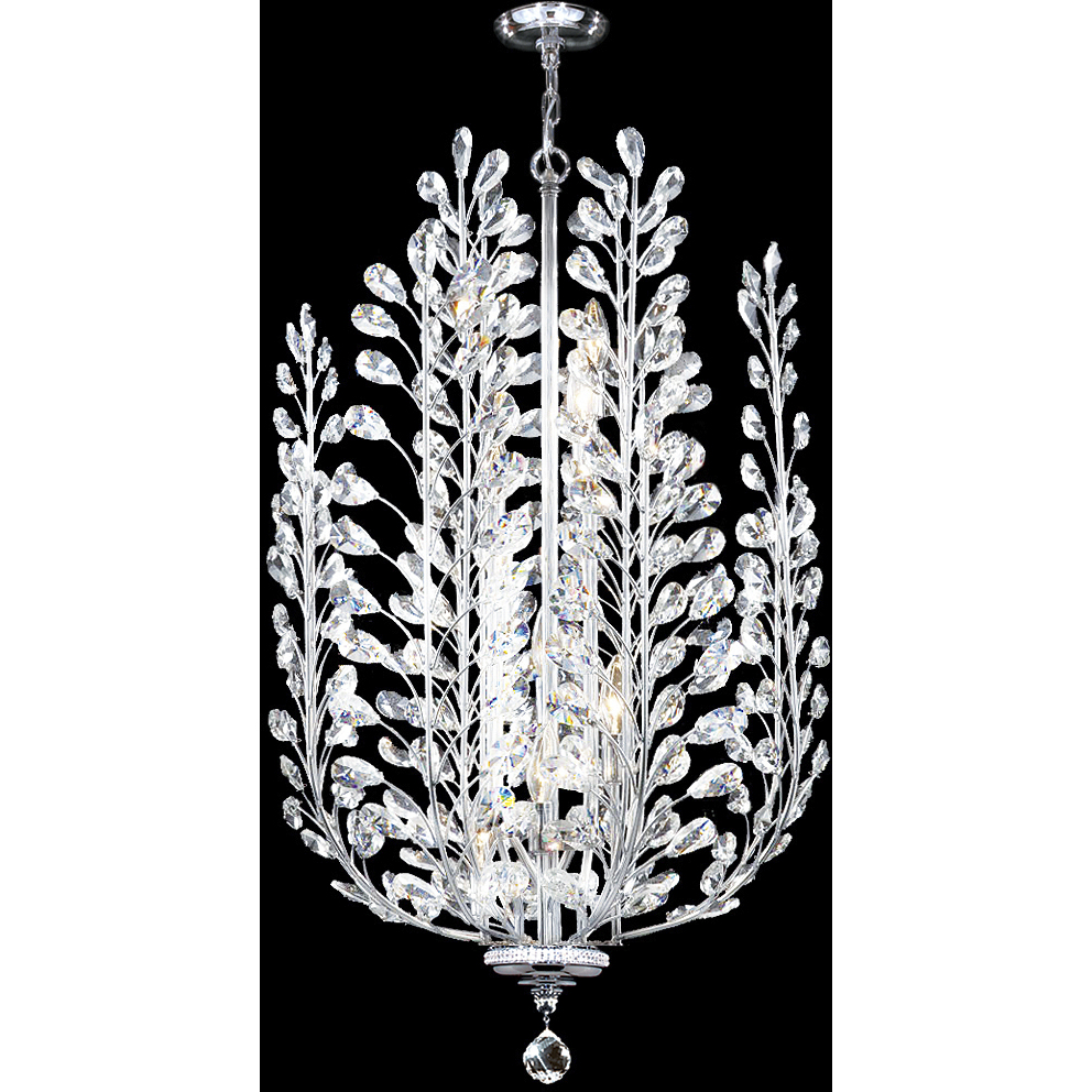 Florale 8 Light Silver Chandelier Ceiling Light