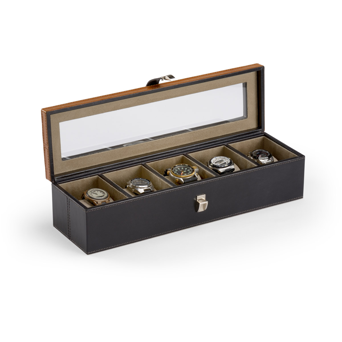 Wildwood 16 inch Black/Golden/Clear/Nickel Box