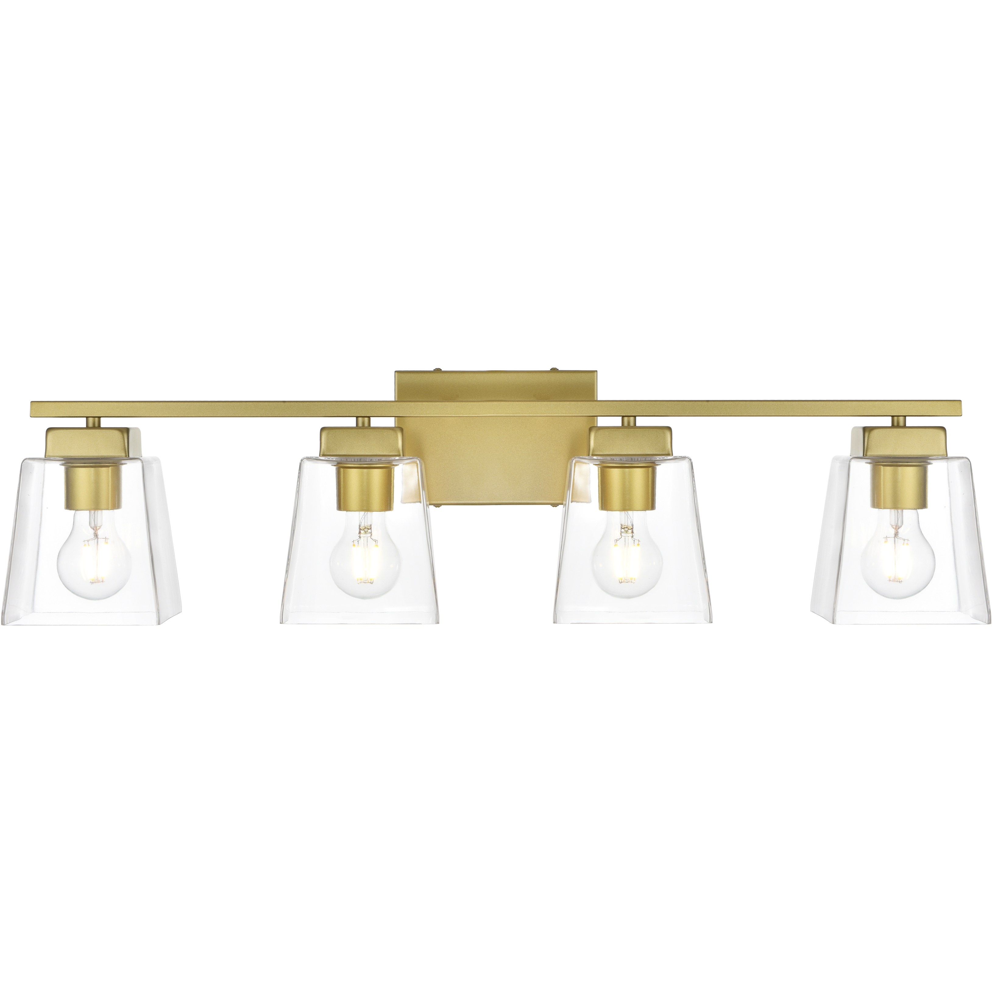 Merrick 4 Light 32 inch Brass Bath Sconce Wall Light
