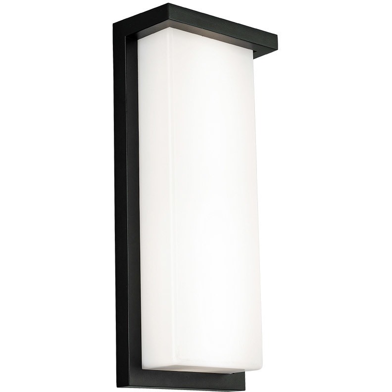 WAC Lighting WSW19011430BK Vega LED 14 inch Black Outdoor Wall Light