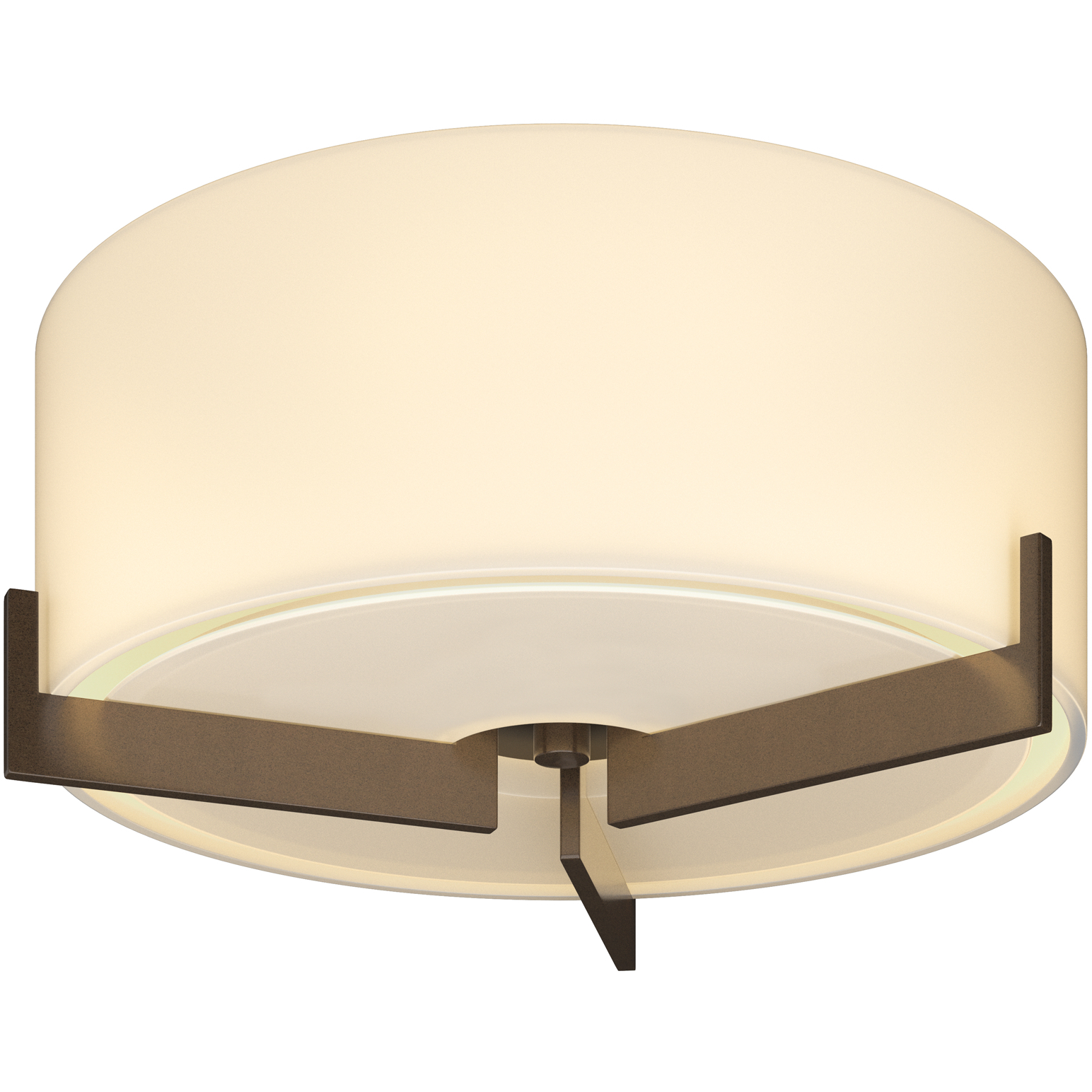 Axis 1 Light 12.1 inch White Flush Mount Ceiling Light