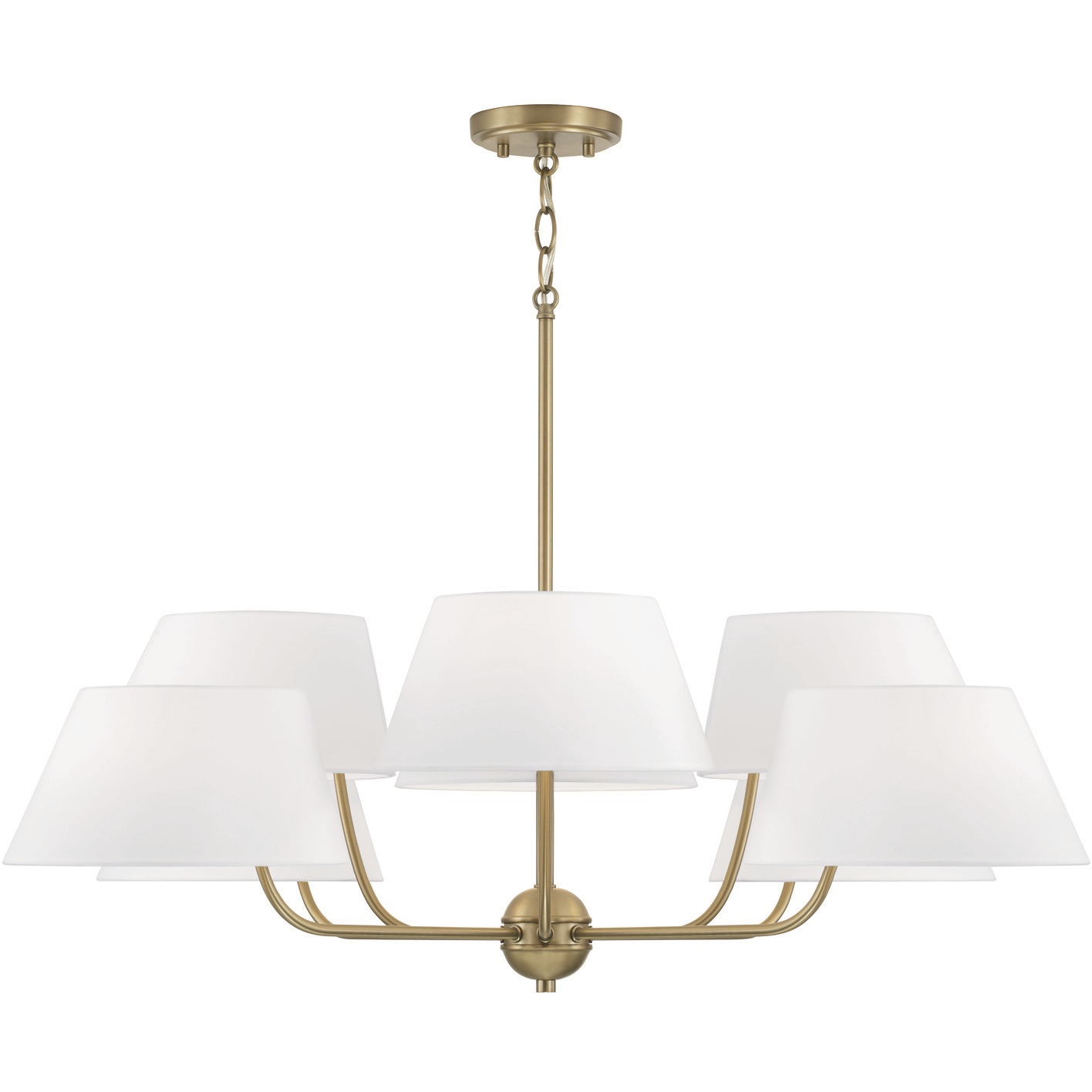 Welsley 8 Light 40 inch Aged Brass Chandelier Ceiling Light