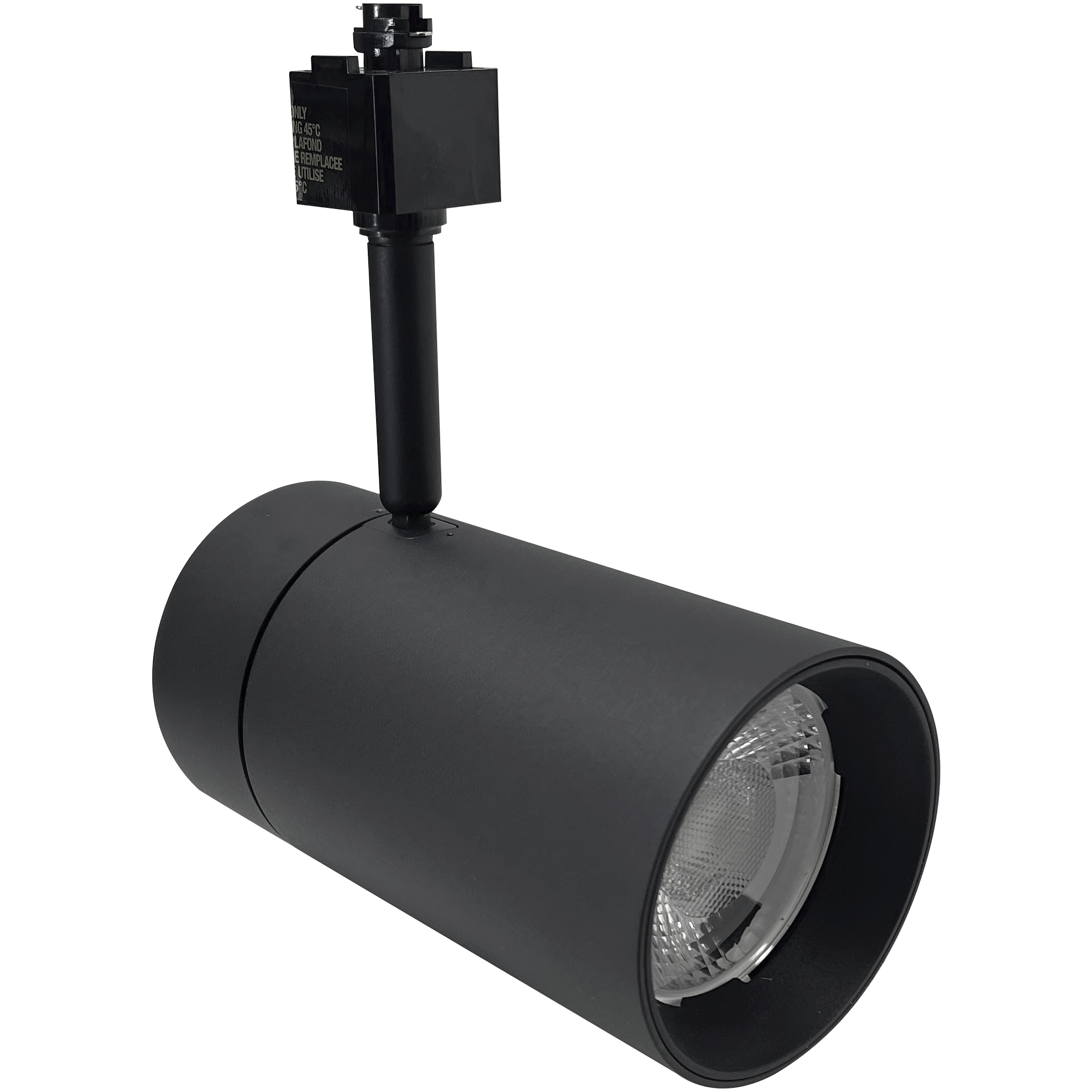 MAX XL 1 Light Black Flood LED Track Head Ceiling Light in 3000K, H-Style