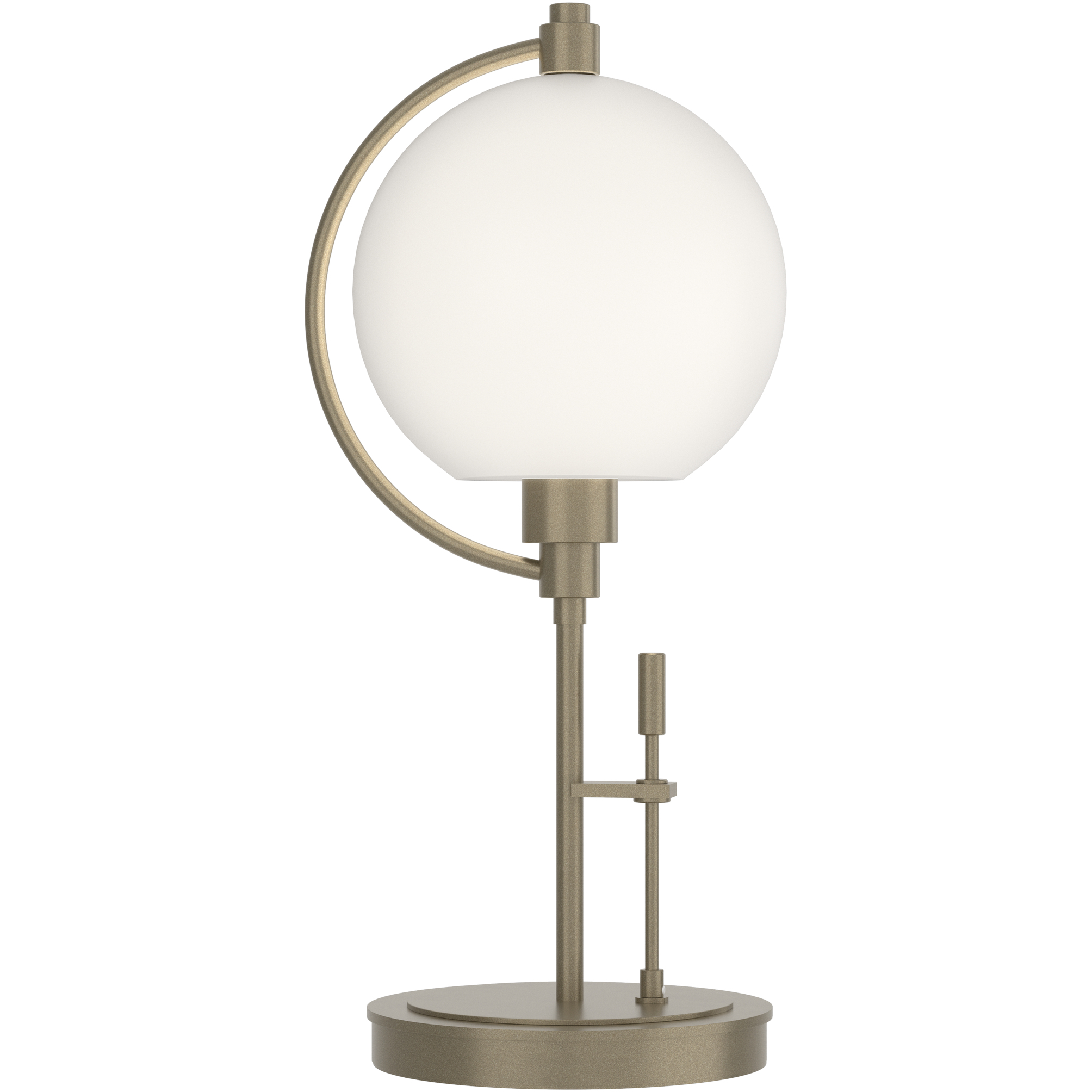 Pluto 19.3 inch 100 watt Soft Gold Table Lamp Portable Light in Opal
