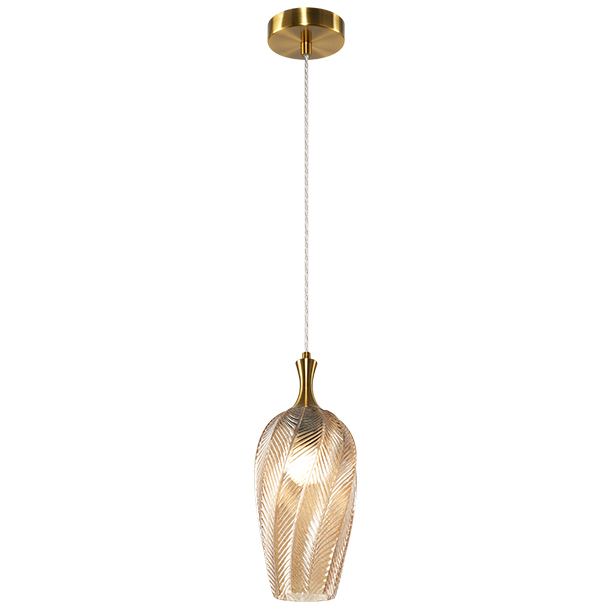 Eesha 1 Light 6.25 inch Aged Gold Brass and Amber Pendant Ceiling Light
