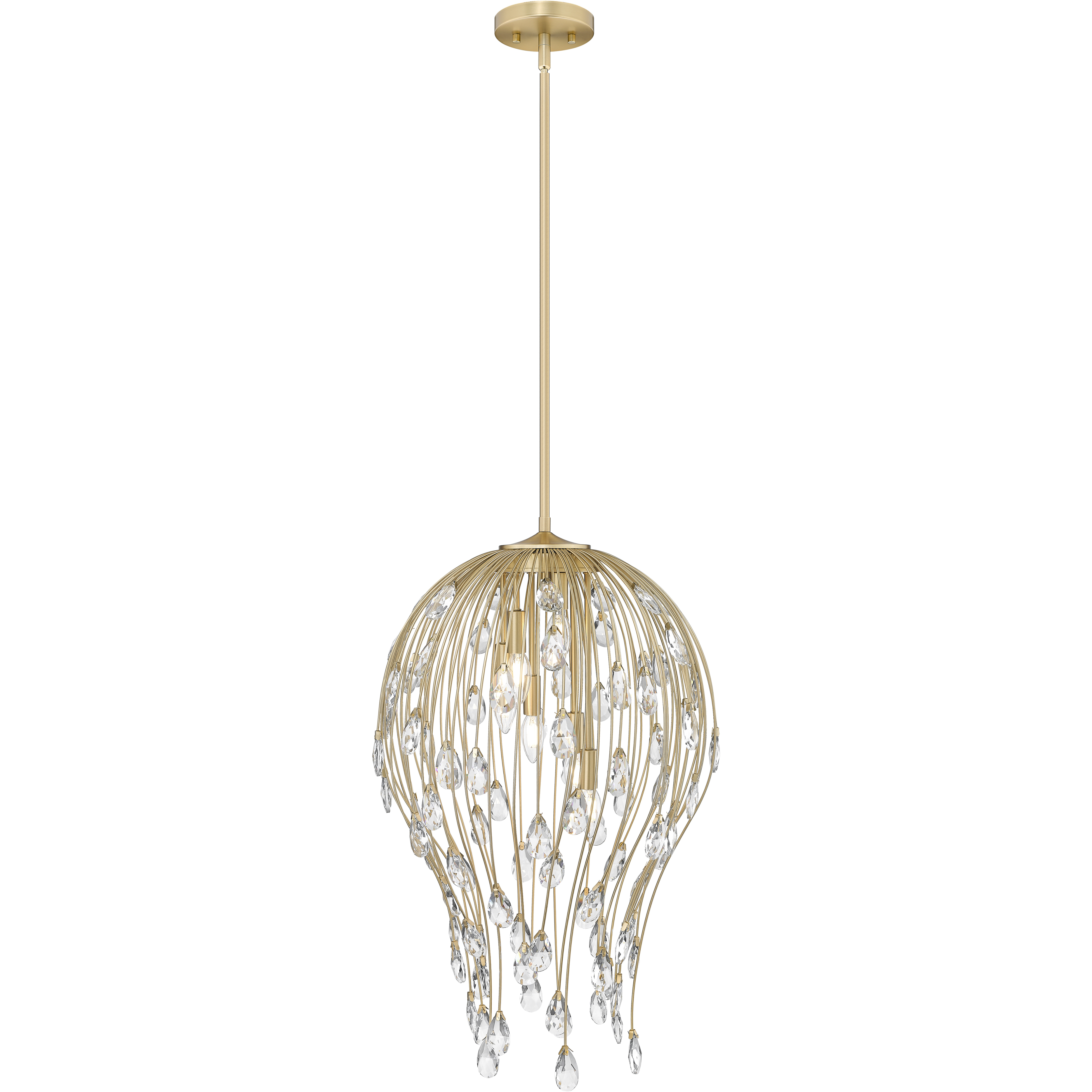 Gabriella 6 Light 18 inch Modern Gold Pendant Ceiling Light