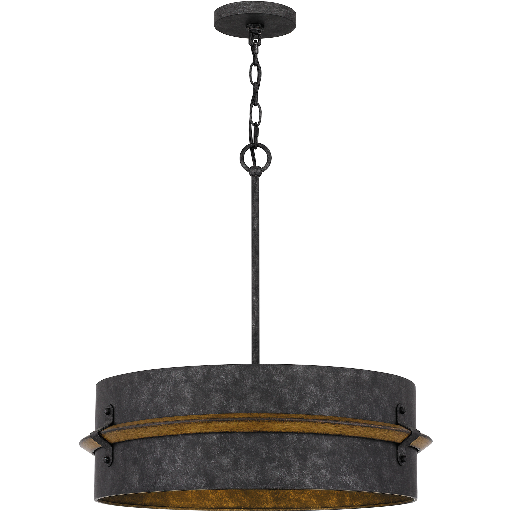 Lariat 3 Light 21 inch Old Black Finish Pendant Ceiling Light