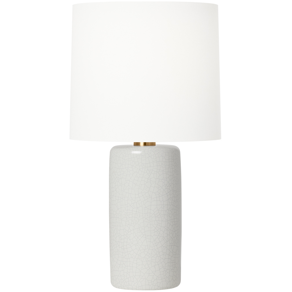 Barbara Barry Shanghai 30.63 inch 9 watt White Crackle Table Lamp Portable Light
