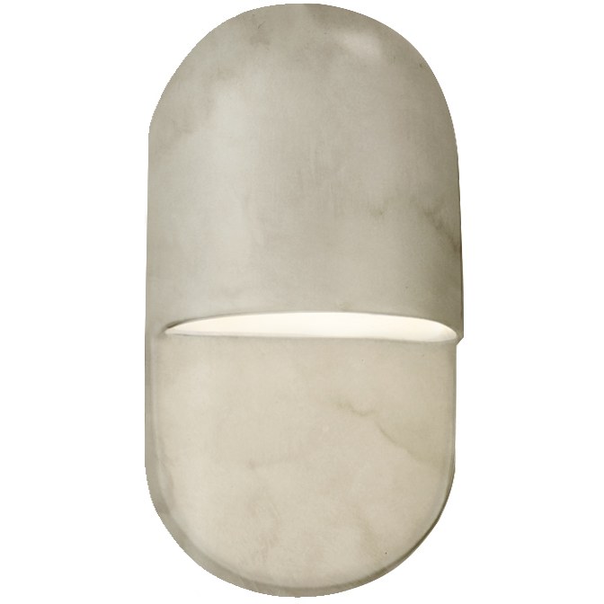 Ambiance Collection - Capsule LED 10 inch Antique Patina Outdoor Wall Sconce, Form+Finish+Function