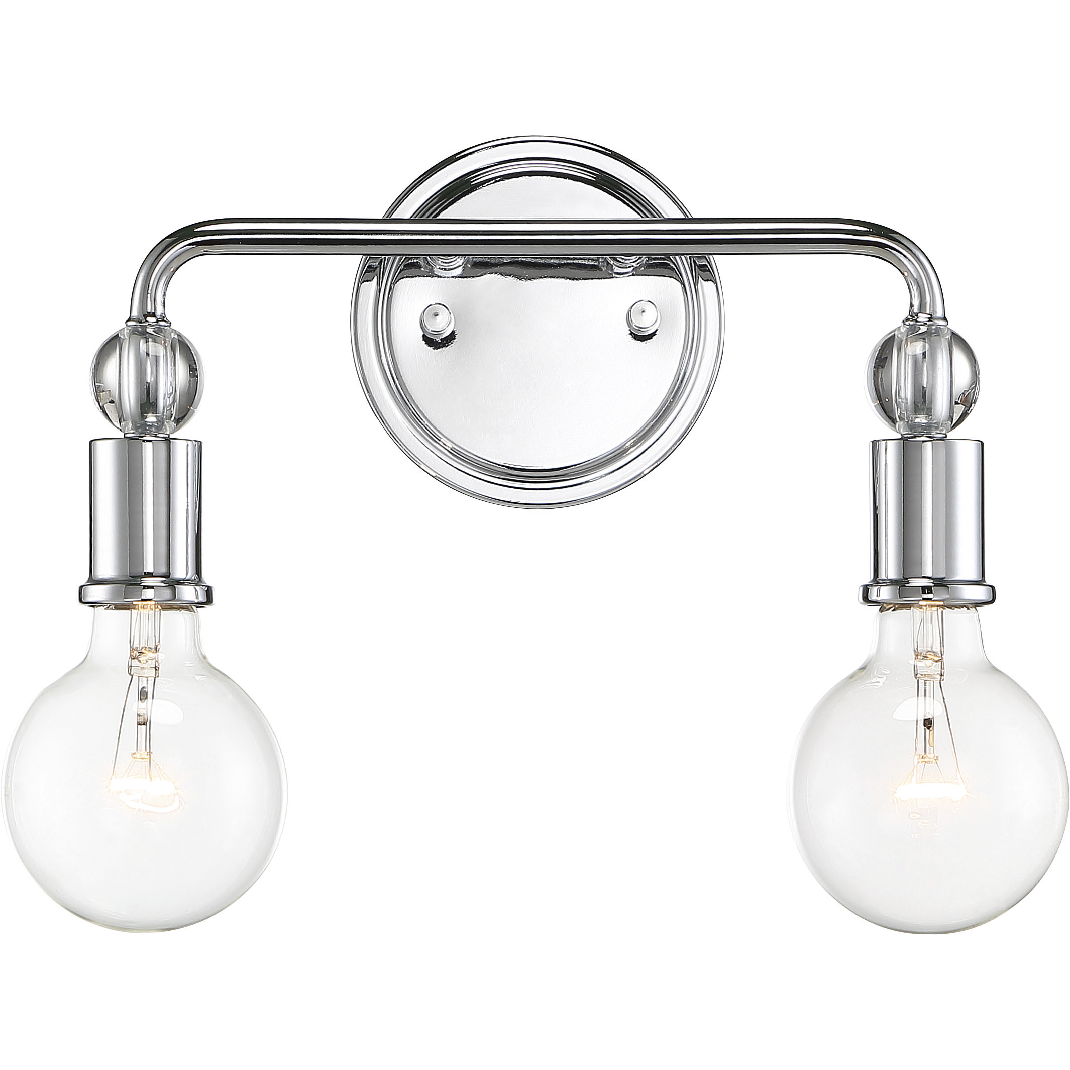 Bounce 2 Light 13.88 inch Polished Nickel Vanity Light Wall Light