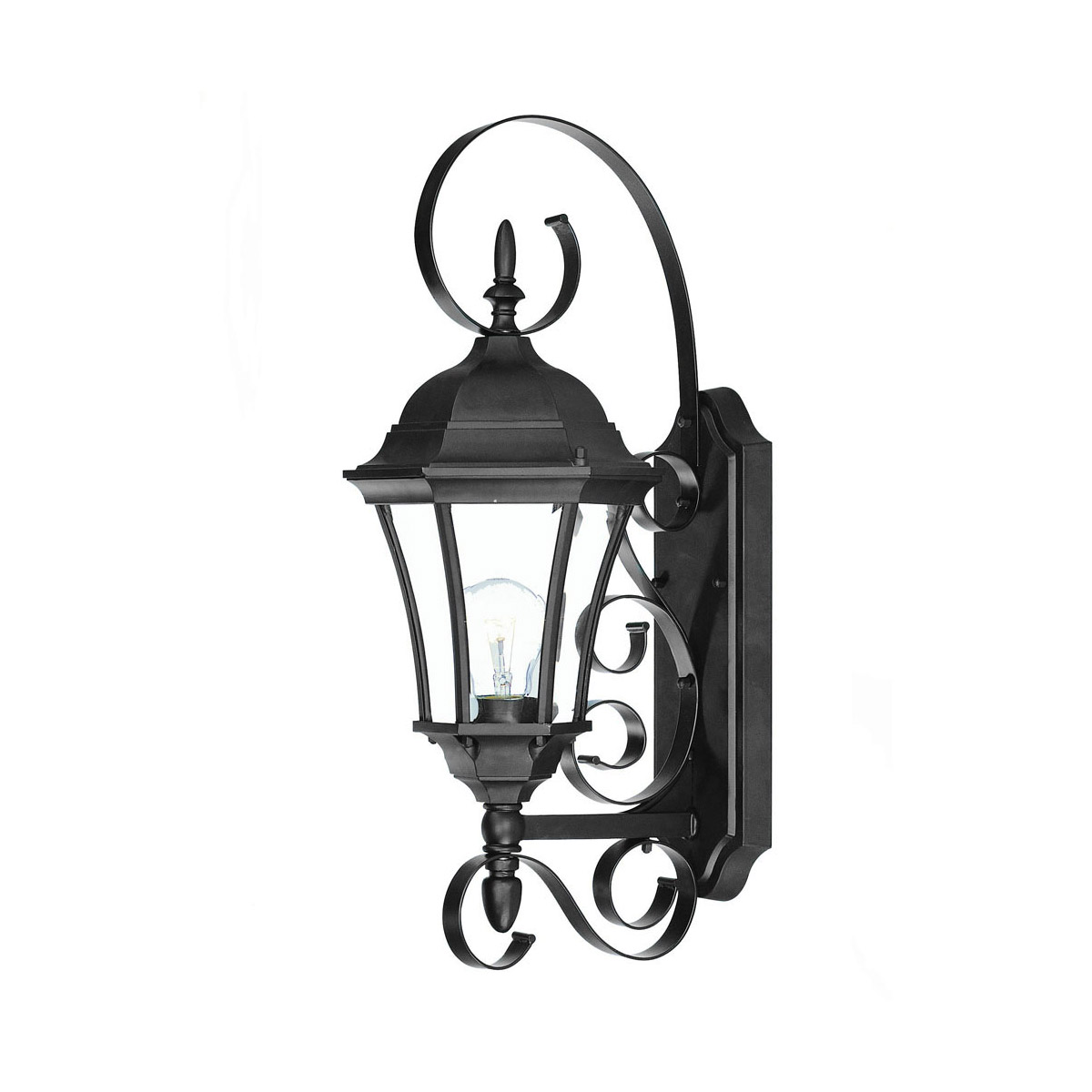 New Orleans 1 Light 22 inch Matte Black Exterior Wall Mount