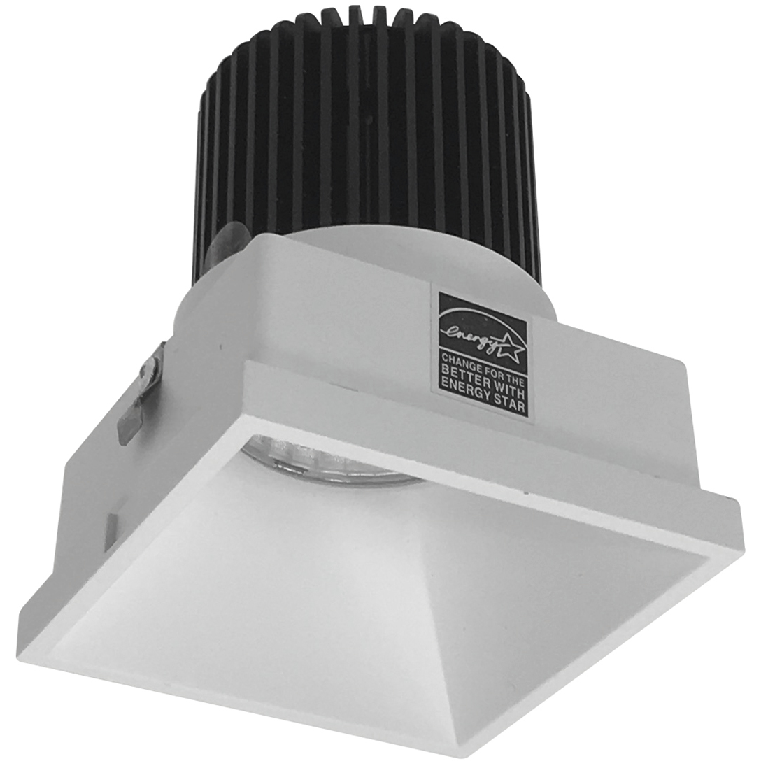 Iolite Matte Powder White Recessed Light in 3000K, 1000, Square Trimless Reflector