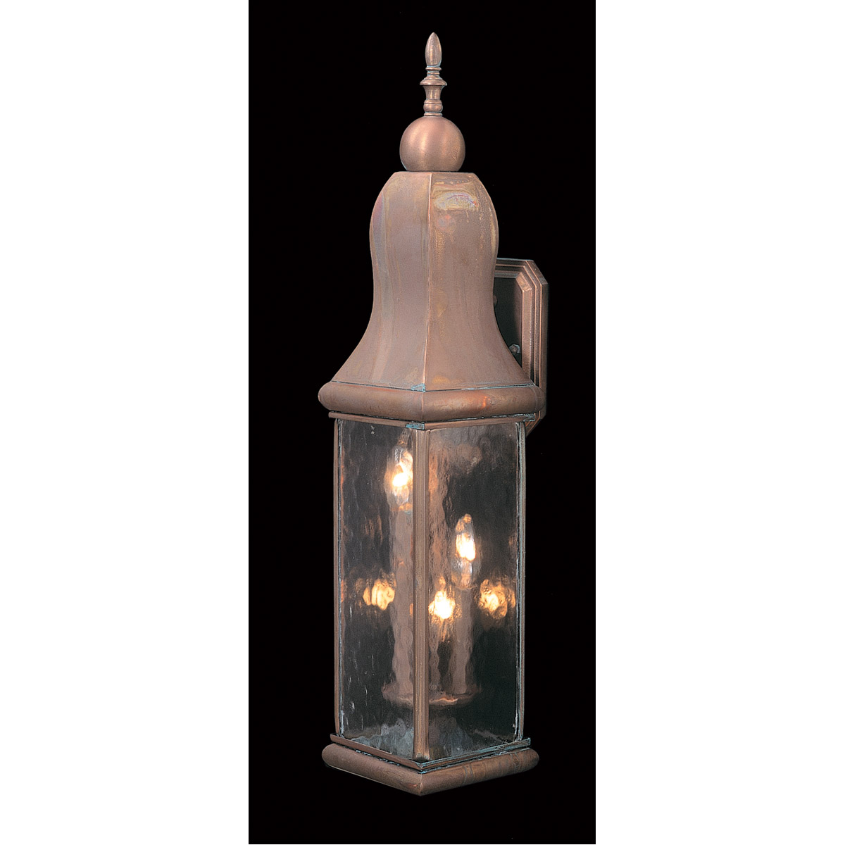 Marquis 3 Light 28 inch Raw Copper Exterior Wall Mount