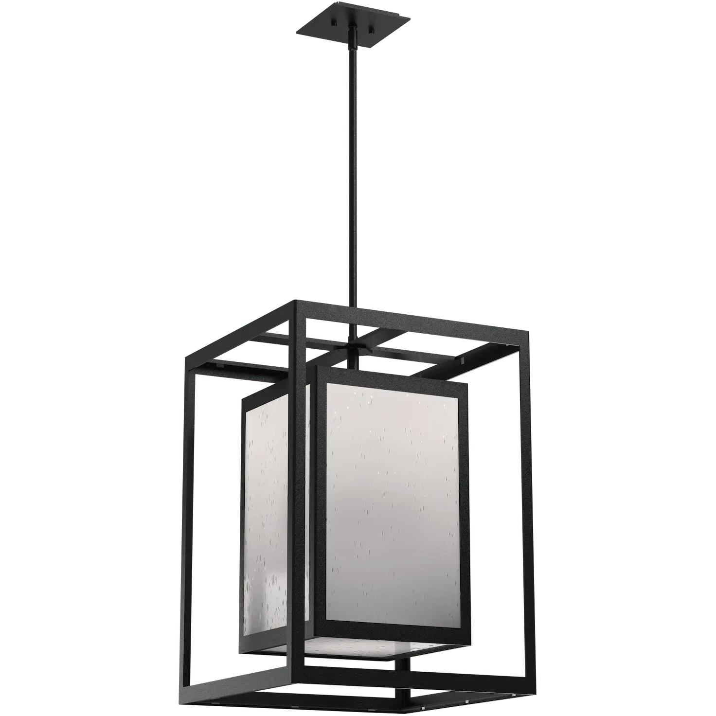 Double Box 1 Light 16 inch Argento Grey Outdoor Pendant