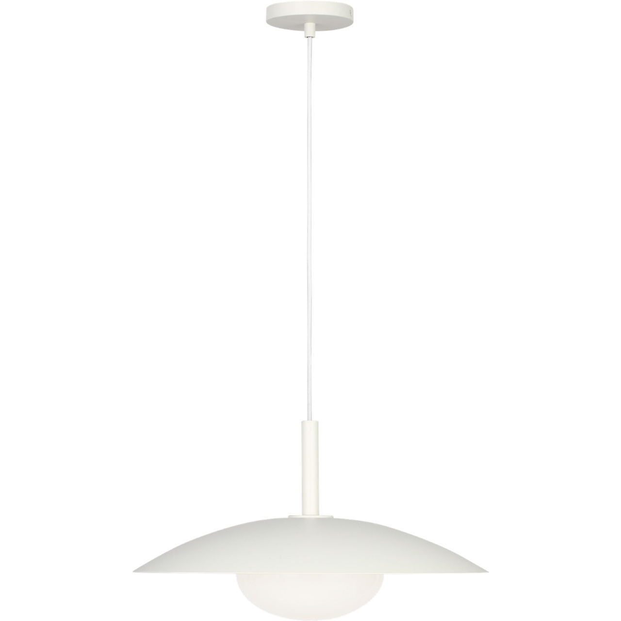 Mont 1 Light 20 inch Matte White Pendant Ceiling Light in Incandescent