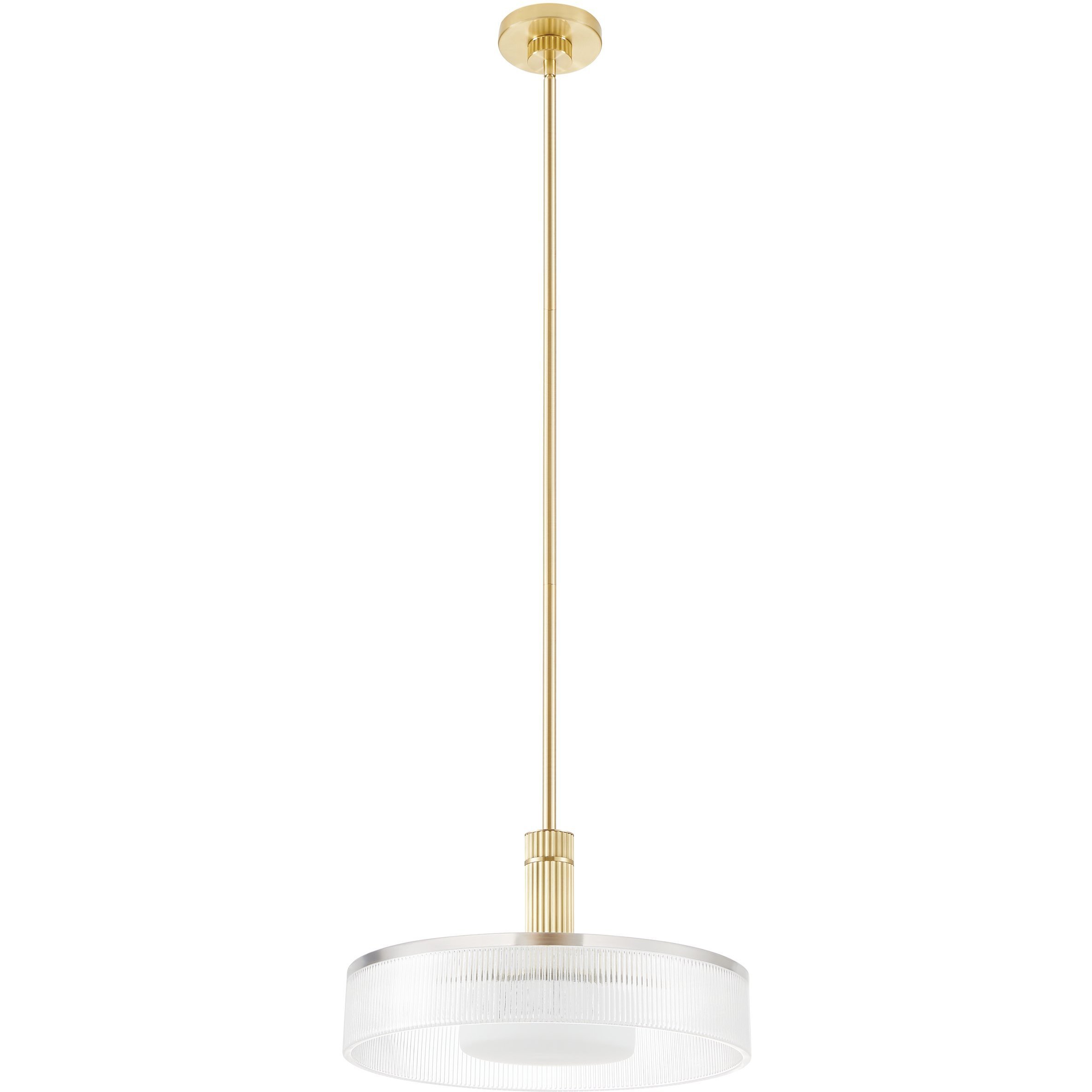 Como 1 Light 18 inch Champagne Gold Convertible Pendant Ceiling Light