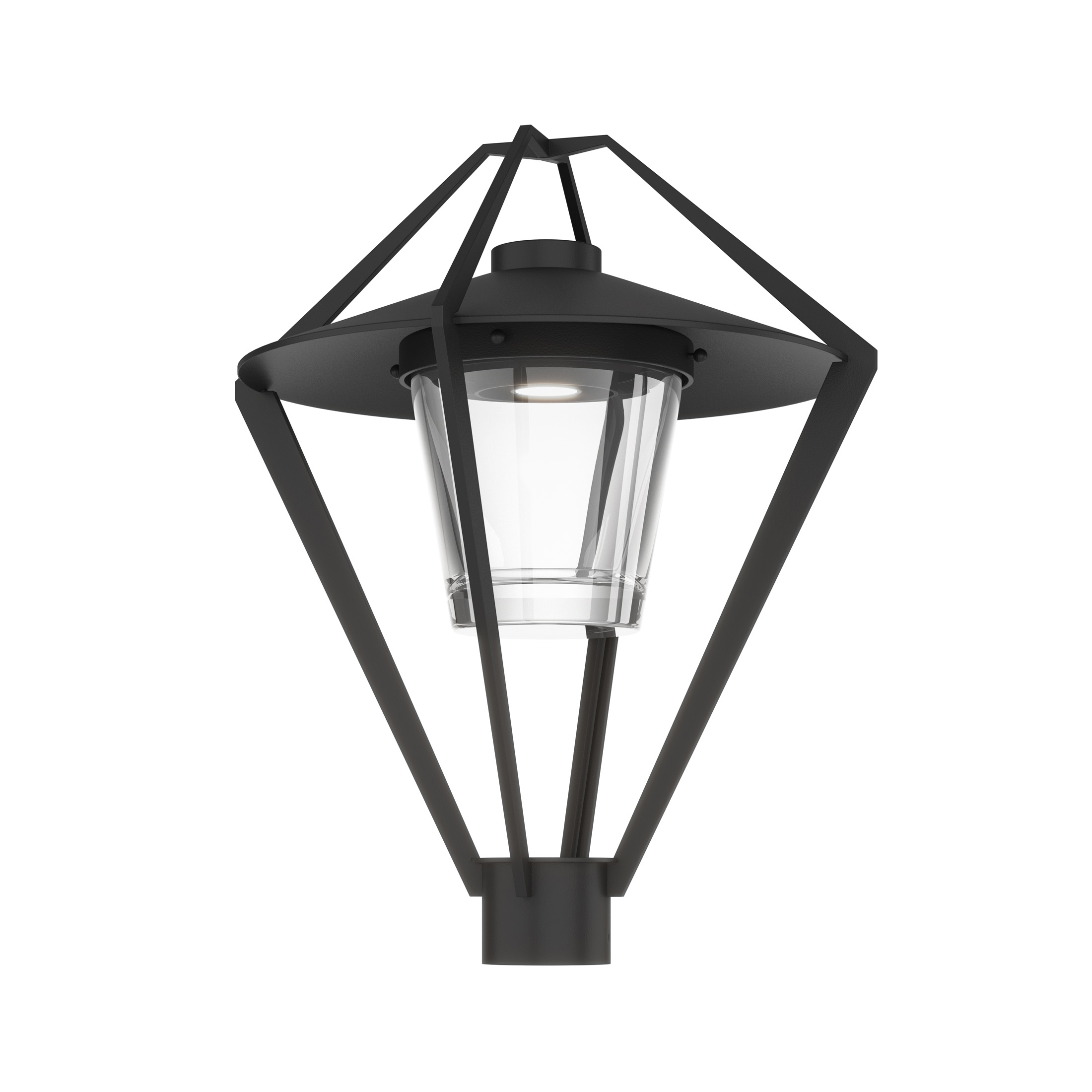 Stellar 1 Light 22.4 inch Coastal Black Outdoor Post Light