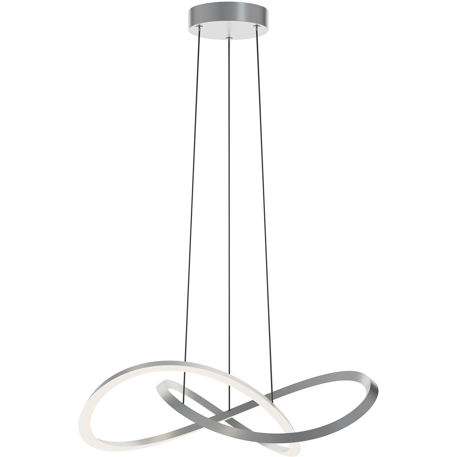Celeste LED 23.63 inch Satin Nickel Pendant Ceiling Light in 24 in