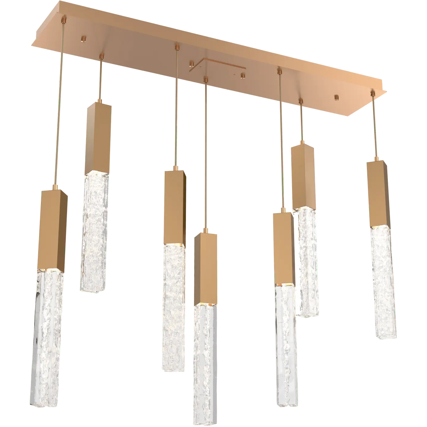 Axis LED 42.4 inch Novel Brass Multi-Pendant Ceiling Light