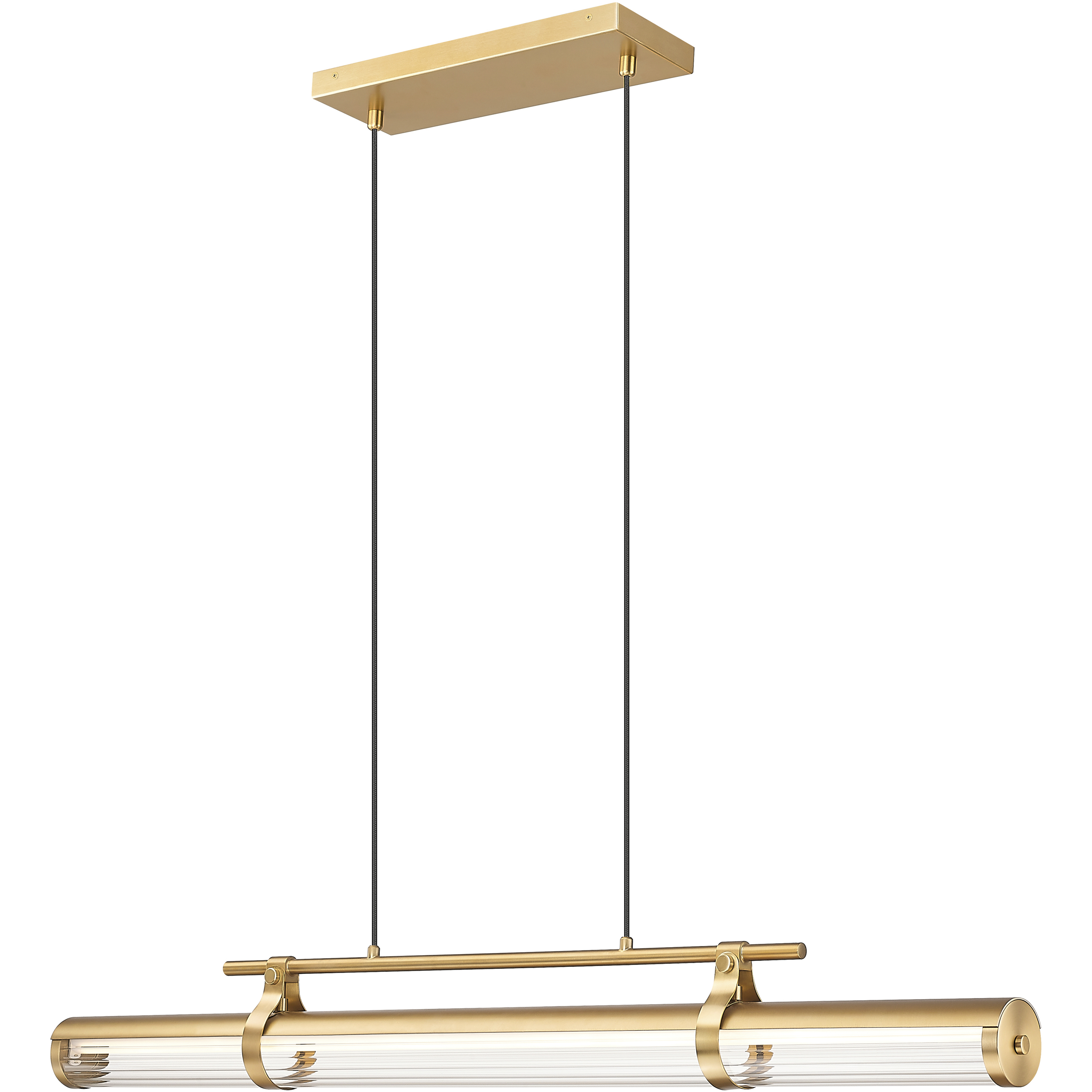 Benoit LED 44 inch Modern Gold Billiard Light Ceiling Light
